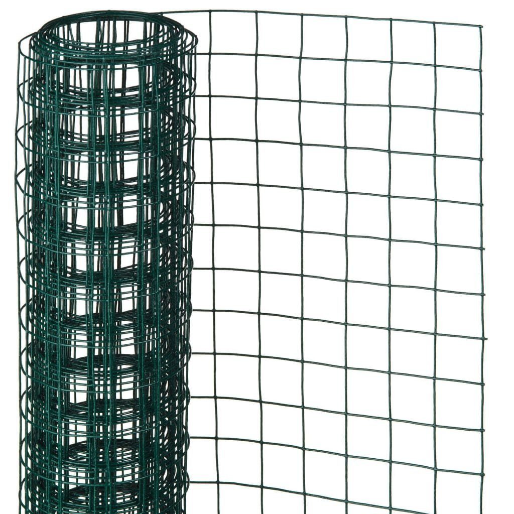 Nature Gartenzaun Drahtgeflecht Quadrat 1x2,5m 25mm Kunststoffbeschichteter Stahl, (1-St)