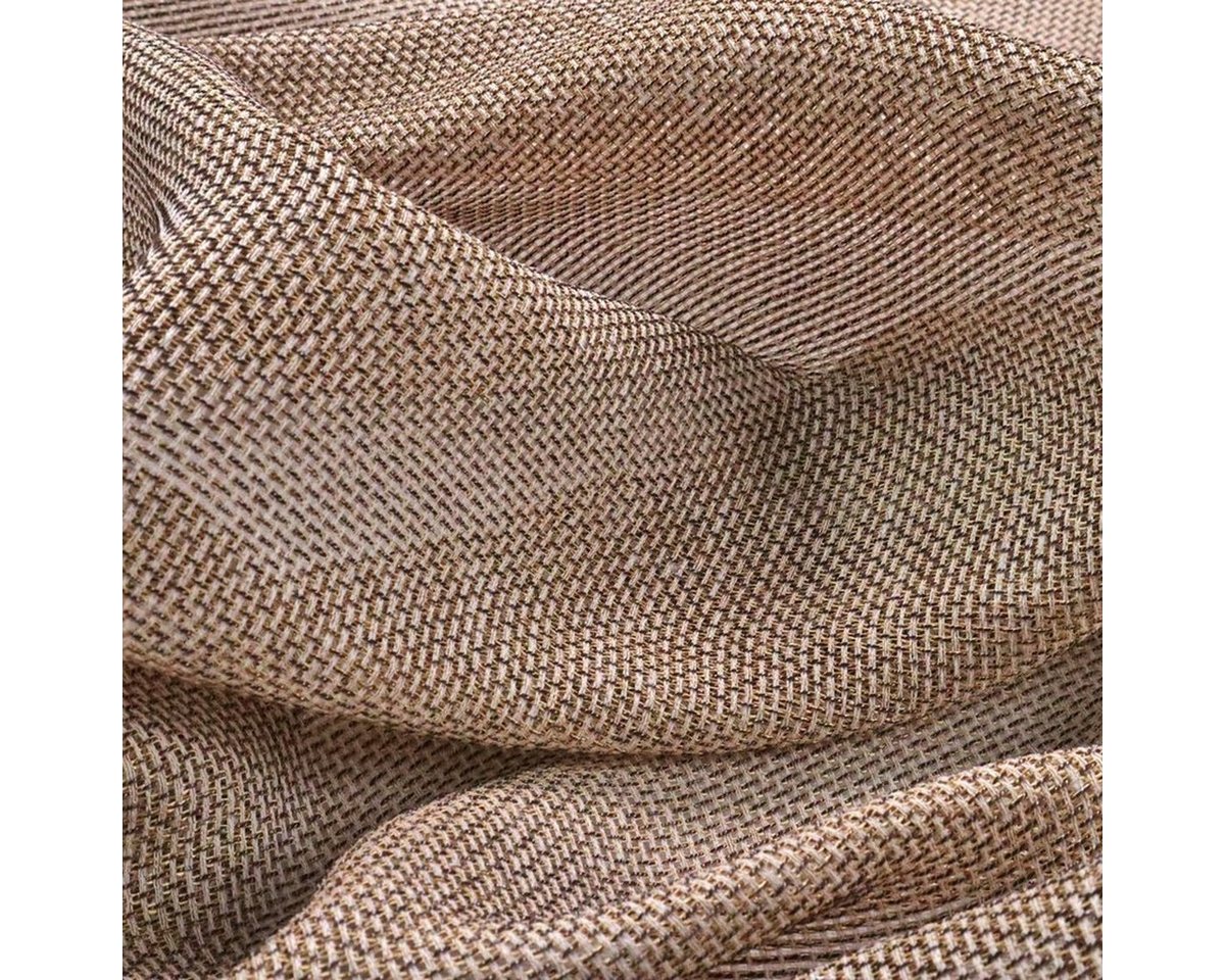 Thumbnail - Stofferia Stoff Gardinenstoff Netzstruktur Halbtransparent Preston Bronze, Meterware
