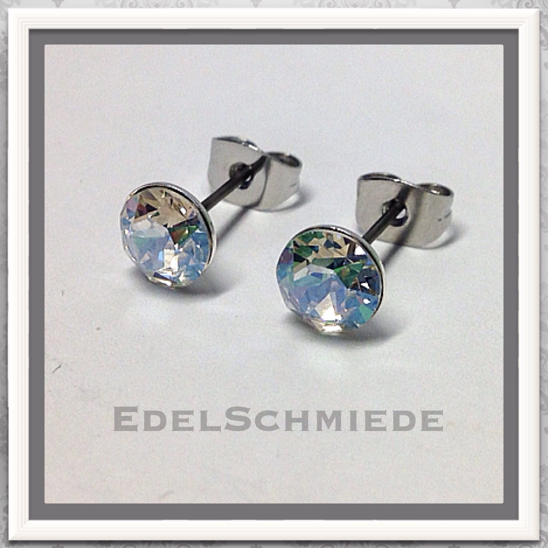 Ohrstecker-Set Ohrstecker Modeschmuck (Stift = Titan) m Swarovski