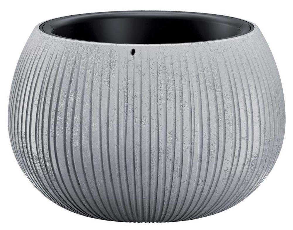 PROREGAL® Blumentopf Blumentopf Beton Bowl, 29/19x20cm, grau
