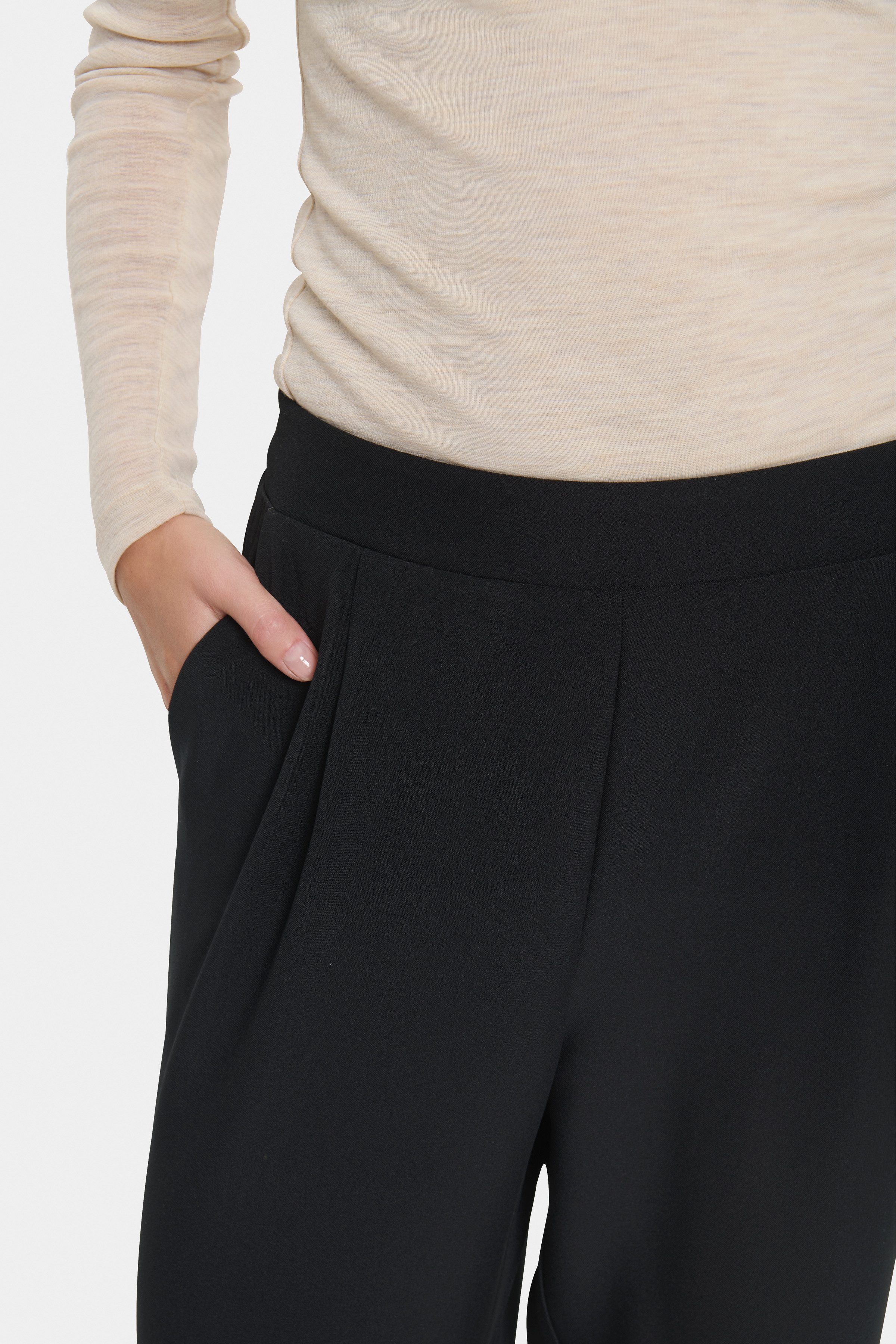 Saint Tropez Anzughose CelestSZ Wide Leg Pants Schlupfhose mit Gummizug