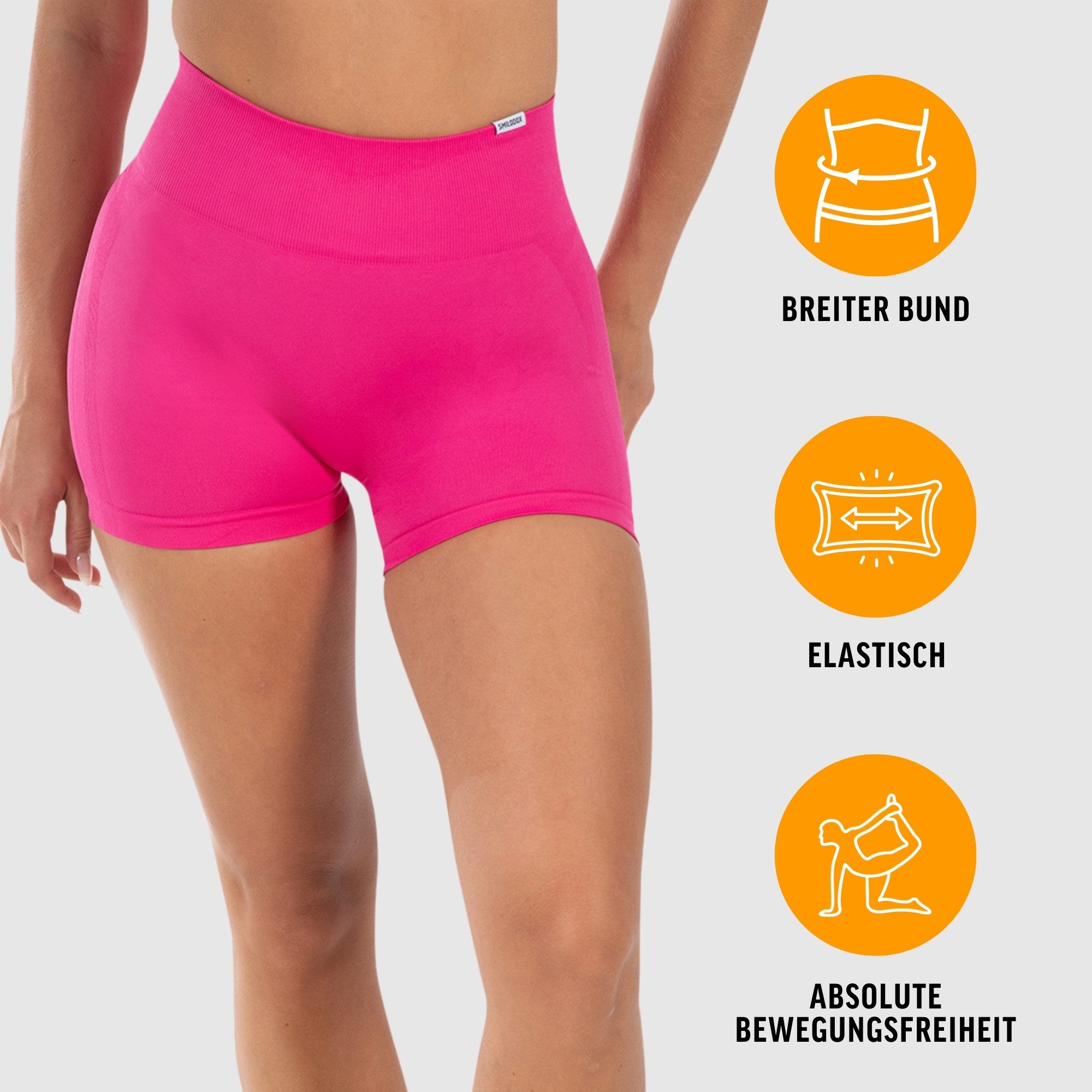 Smilodox Shorts Cetrina Pro, Seamless High Waist Hotpants, figurbetont & el günstig online kaufen