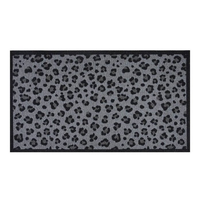 Fußmatte MD Entree Impression Eingangsmatte - Teppichmatte - Küchenteppich MD Entree rechteckig Höhe: 5 mm bei 30° waschbar anti-rutsch 40 x 70 cm Safari schwarz