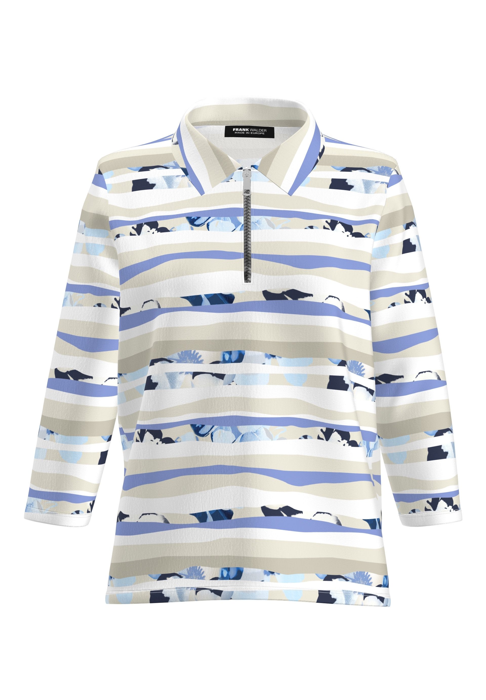 FRANK WALDER Langarm-Poloshirt mit Zip günstig online kaufen
