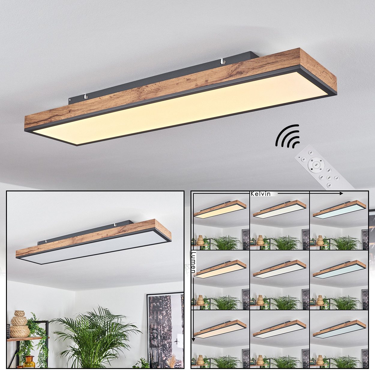 hofstein Deckenleuchte »Vacil« längliche Deckenlampe aus günstig online kaufen