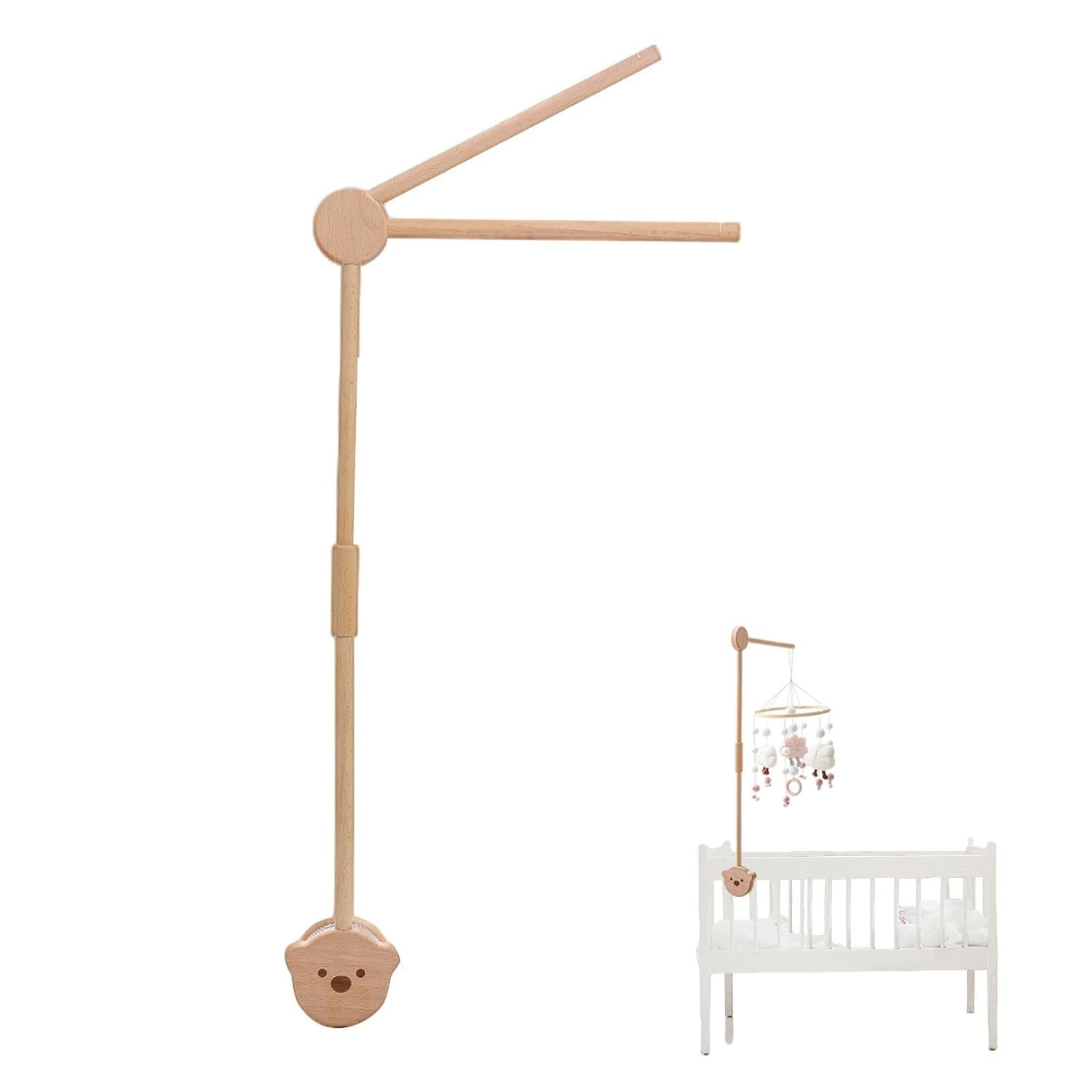 FOUORTUNATE-BEE Wickeltisch Mobile Halterung Holz für Babybett (Mobile Halt günstig online kaufen