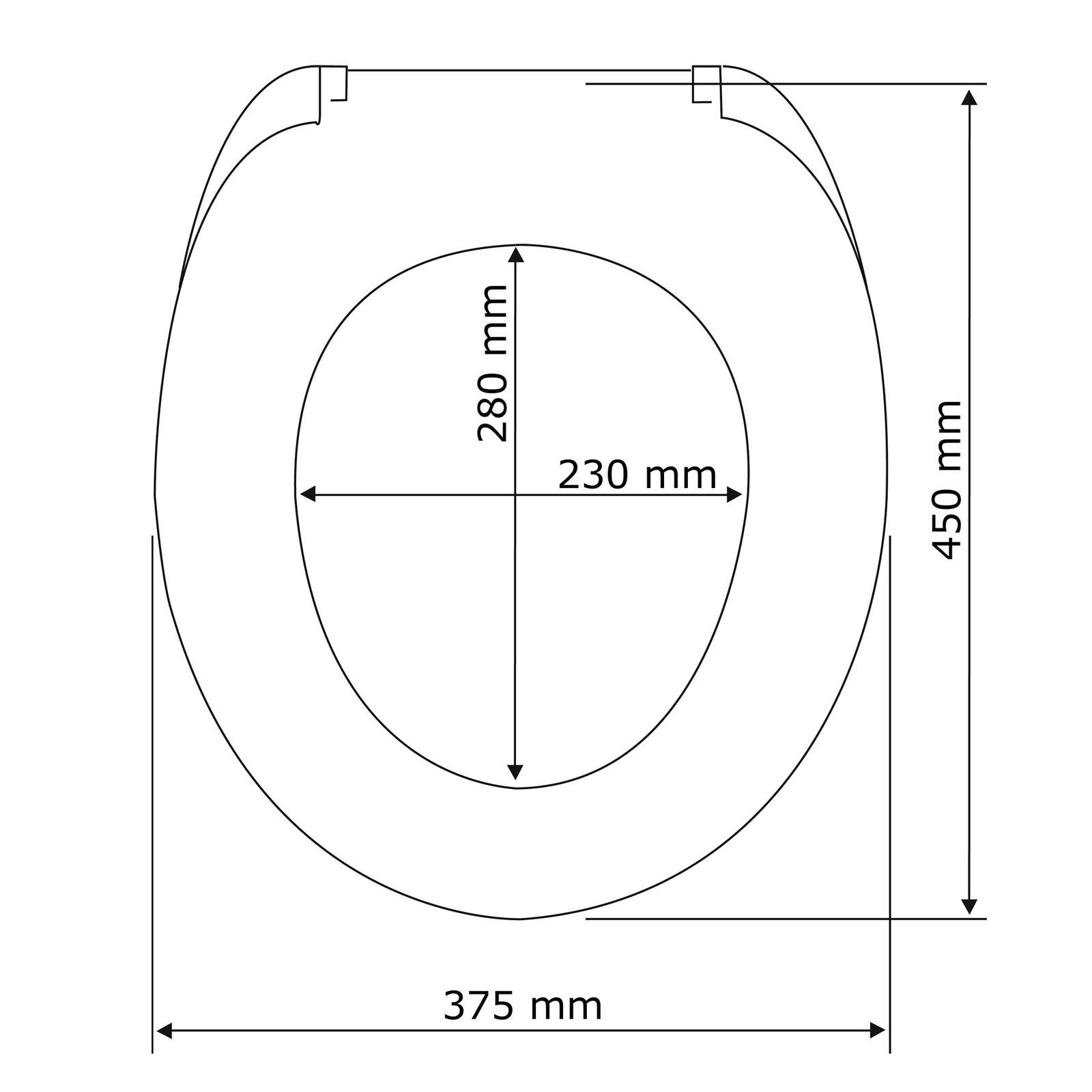 WENKO WC-Sitz Duroplast WC Toiletten Sitz Hamburg Skyline, mit Absenkautomatik – Bild 5 von 5