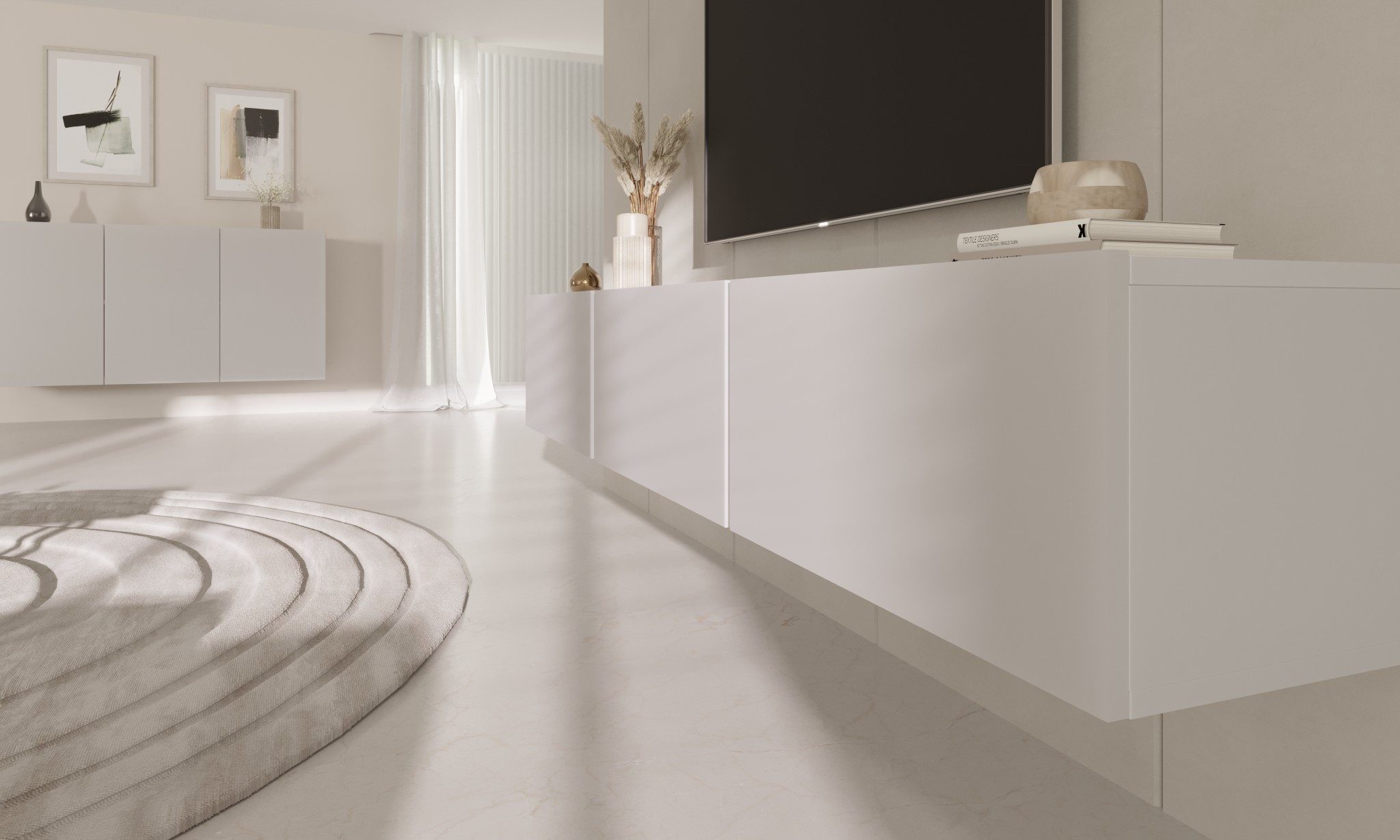 Raumhirsch Furniture Lowboard Dallas (Einzelmöbel, TV-Lowboard), Soft-Close, Kabeldurchführung – Bild 5 von 5