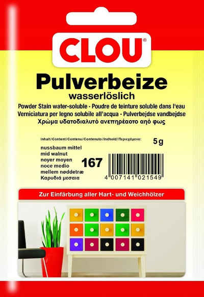 CLOU Holzbeize Clou Pulverbeize 5 g nussbaum mittel