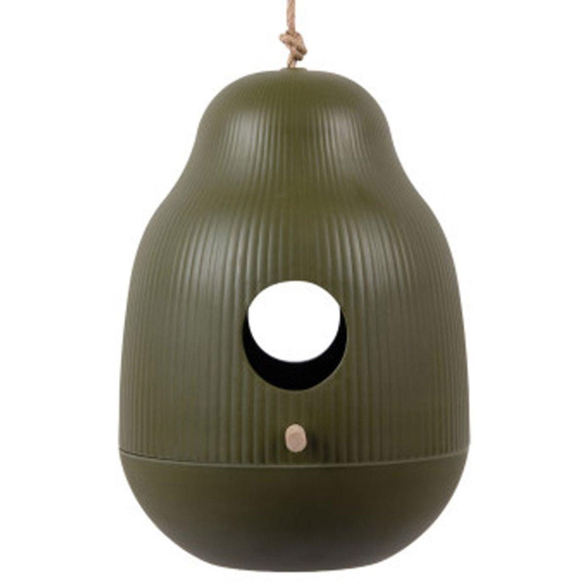 Present Time Vogelhaus Vogelfutterhaus Capullo Bird House Luxury Green