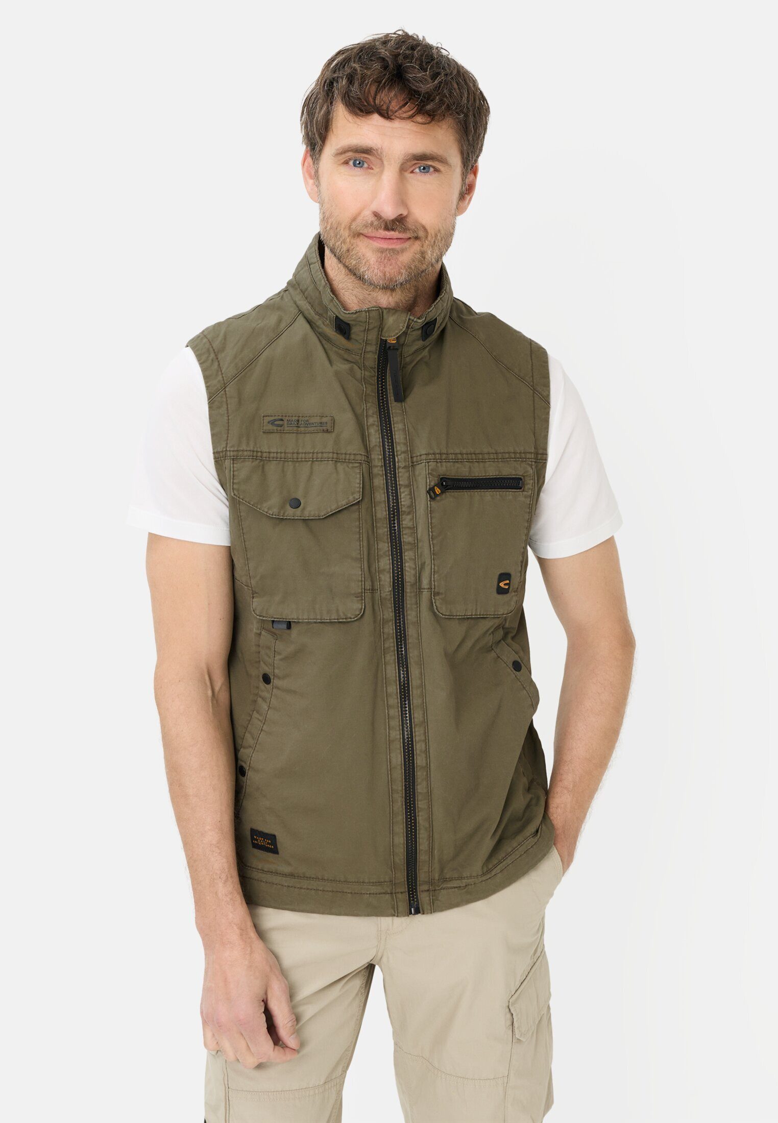 camel active Funktionsweste mit Innentaschen ärmellos Weste_Outdoor-Weste