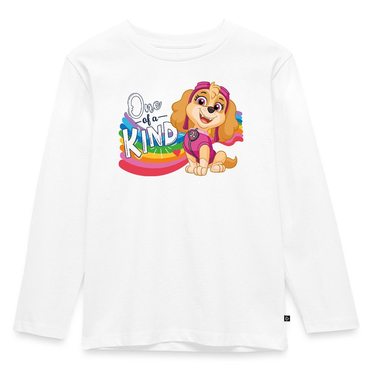 T-Shirt Paw Patrol Skye Regenbogen-Design Kinder Premium Langarmshirt