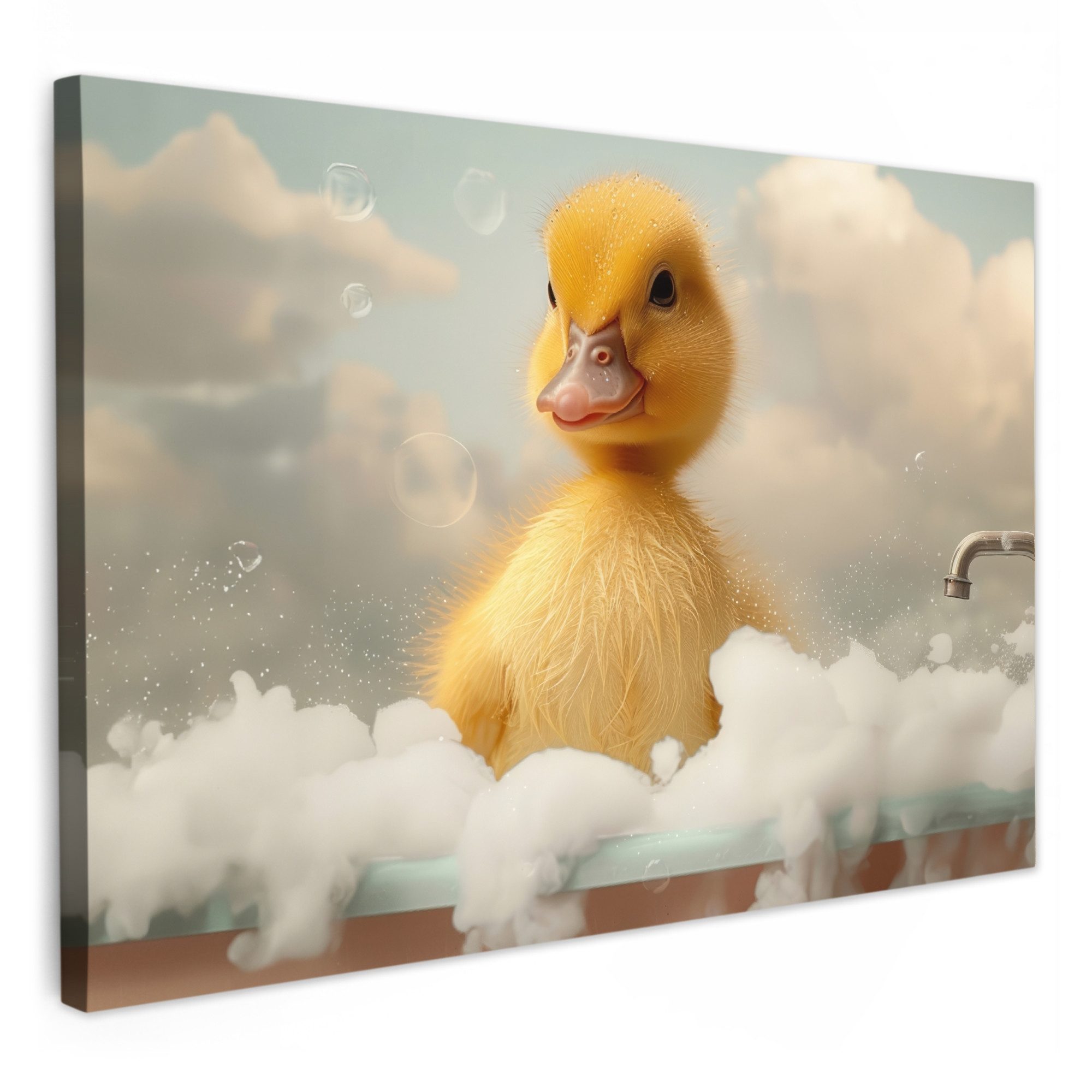 OneMillionCanvasses® Leinwandbild Küken - Ente - günstig online kaufen
