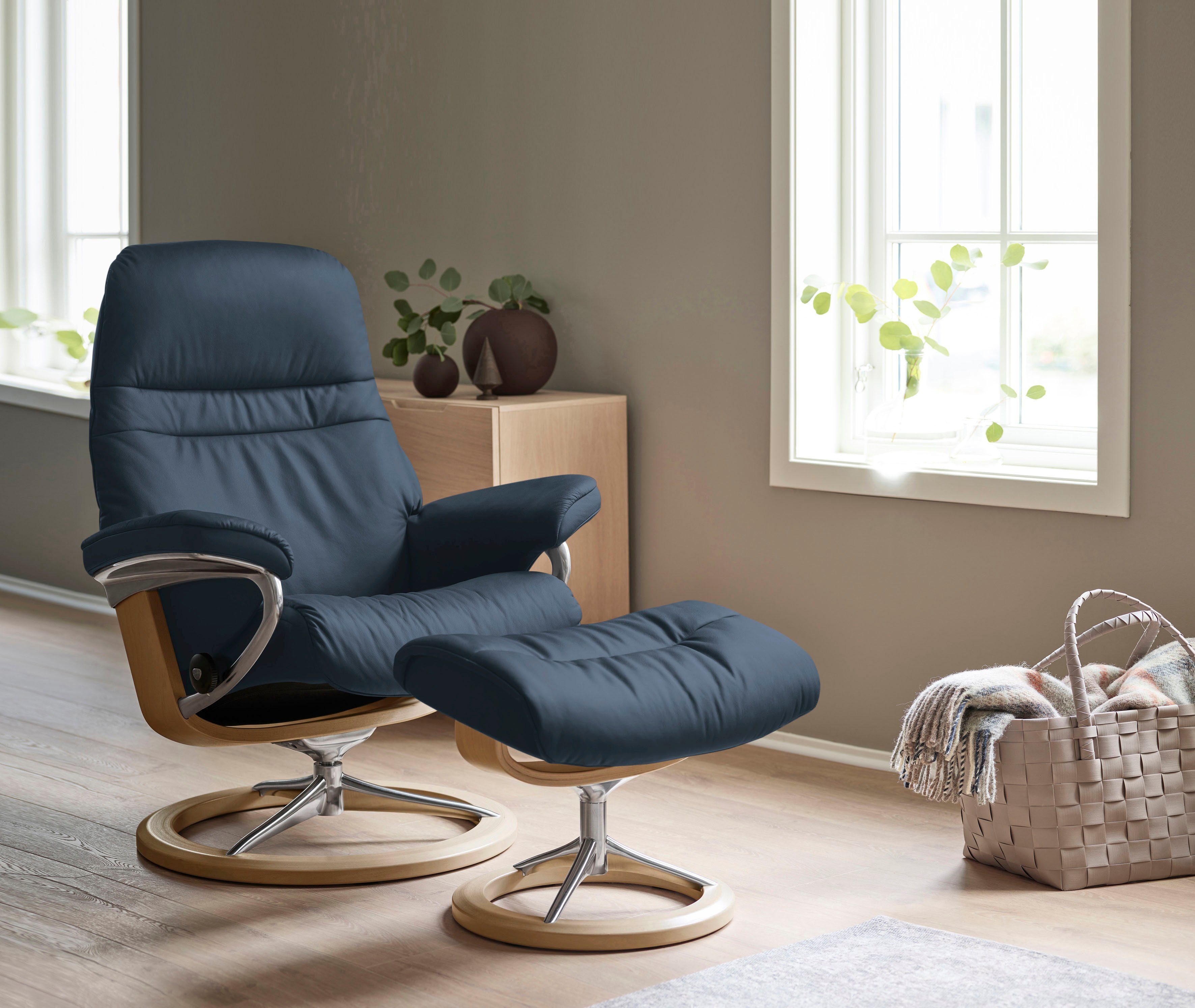 Gestell L, Base, Sunrise, mit Größe Eiche Signature Stressless® Relaxsessel