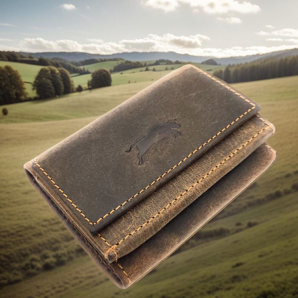 Ven Tomy Mini Geldbörse kleines echt Leder Portemonnaie mit RFID Schutz, ru günstig online kaufen