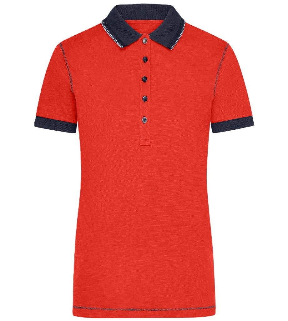 Poloshirt Doppelpack Damenpoloshirt in trendiger Slub Qualität Urban Polo JN979