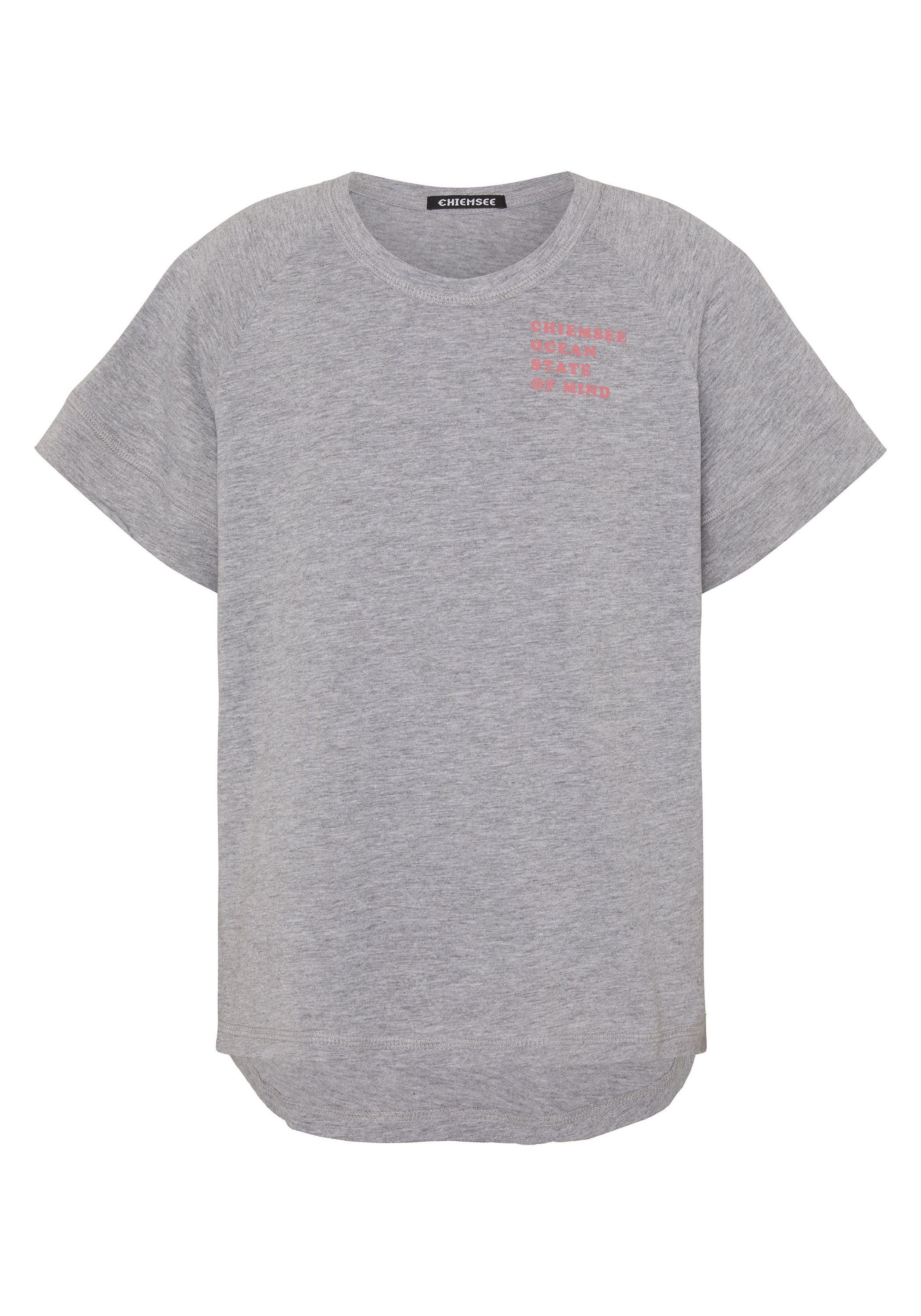 Shirt 1 aus 17-4402M Jersey Neutral Gray mit Print-Shirt Print Melange Chiemsee