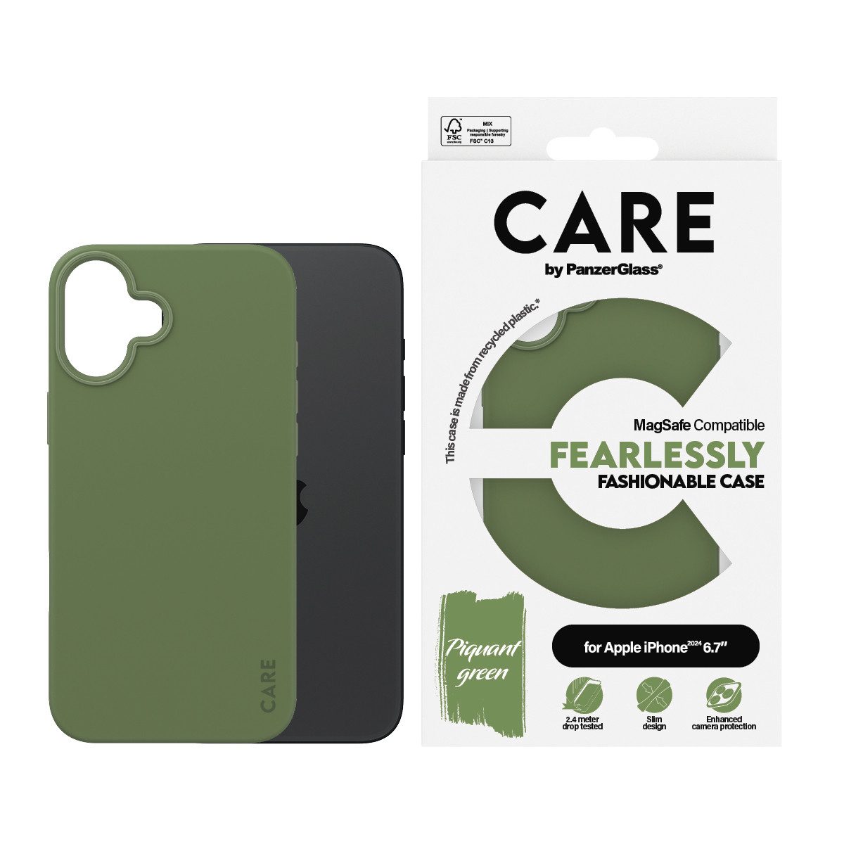 CARE by PanzerGlass Handyhülle Fashionable Case für Apple iPhone 16 Plus, Backcover, Schutzhülle, Handyschutzhülle, Case, Schutzcase, stoßfest