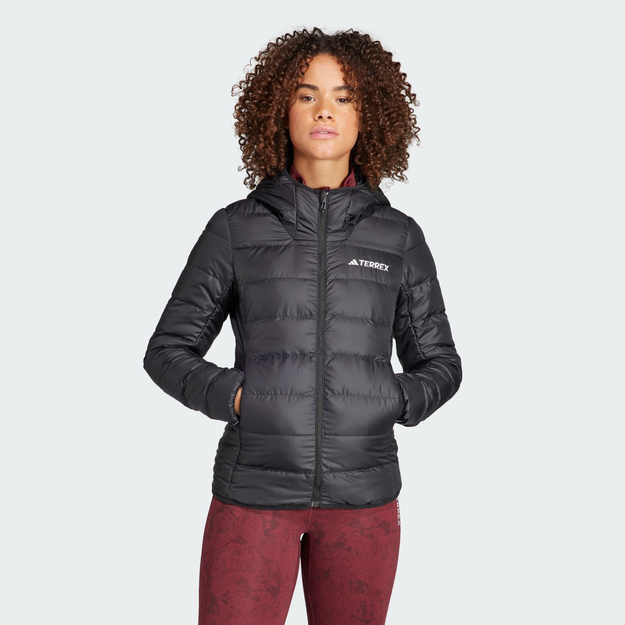 TERREX MULTI LIGHT DAUNENJACKE Black TERREX Outdoorjacke HOODED adidas