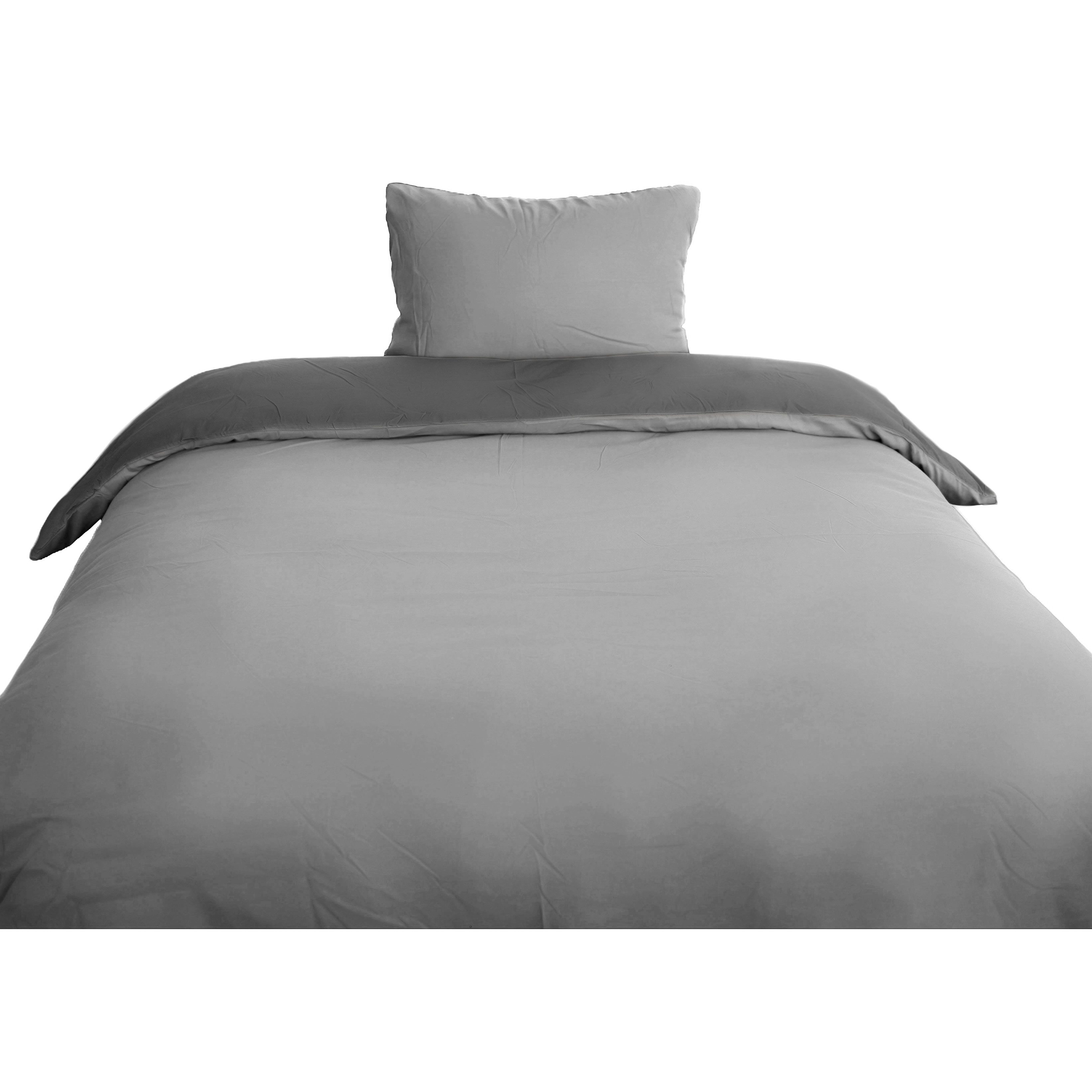 COFI 1453 Bettwäsche mit Reißverschluss - Wende-Bettwäsche für Einzel- und Doppelbett, 2 teilig