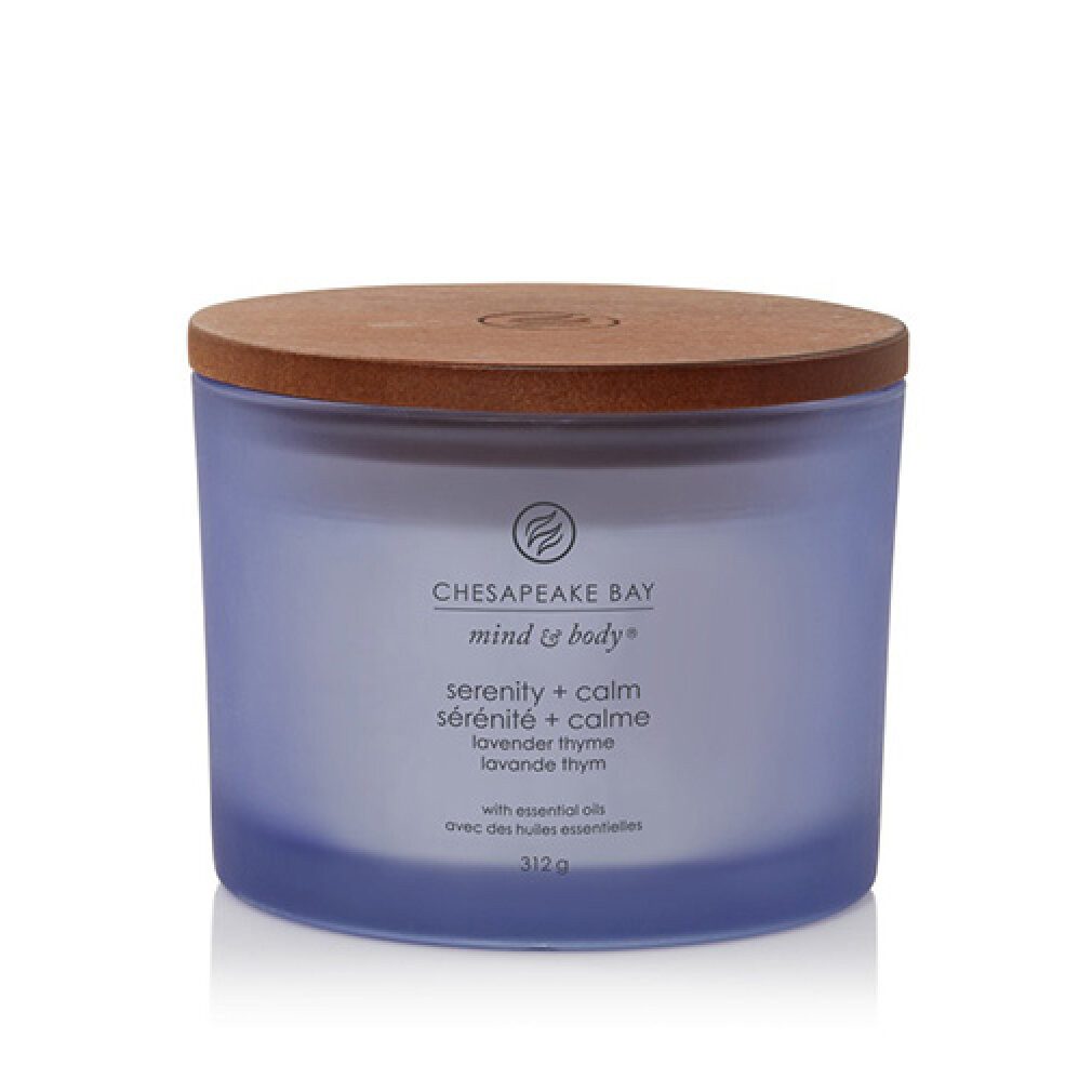 Chesapeake Bay Duftkerze Serenity + Calm Duftkerze mit 3 Dochten 312 g