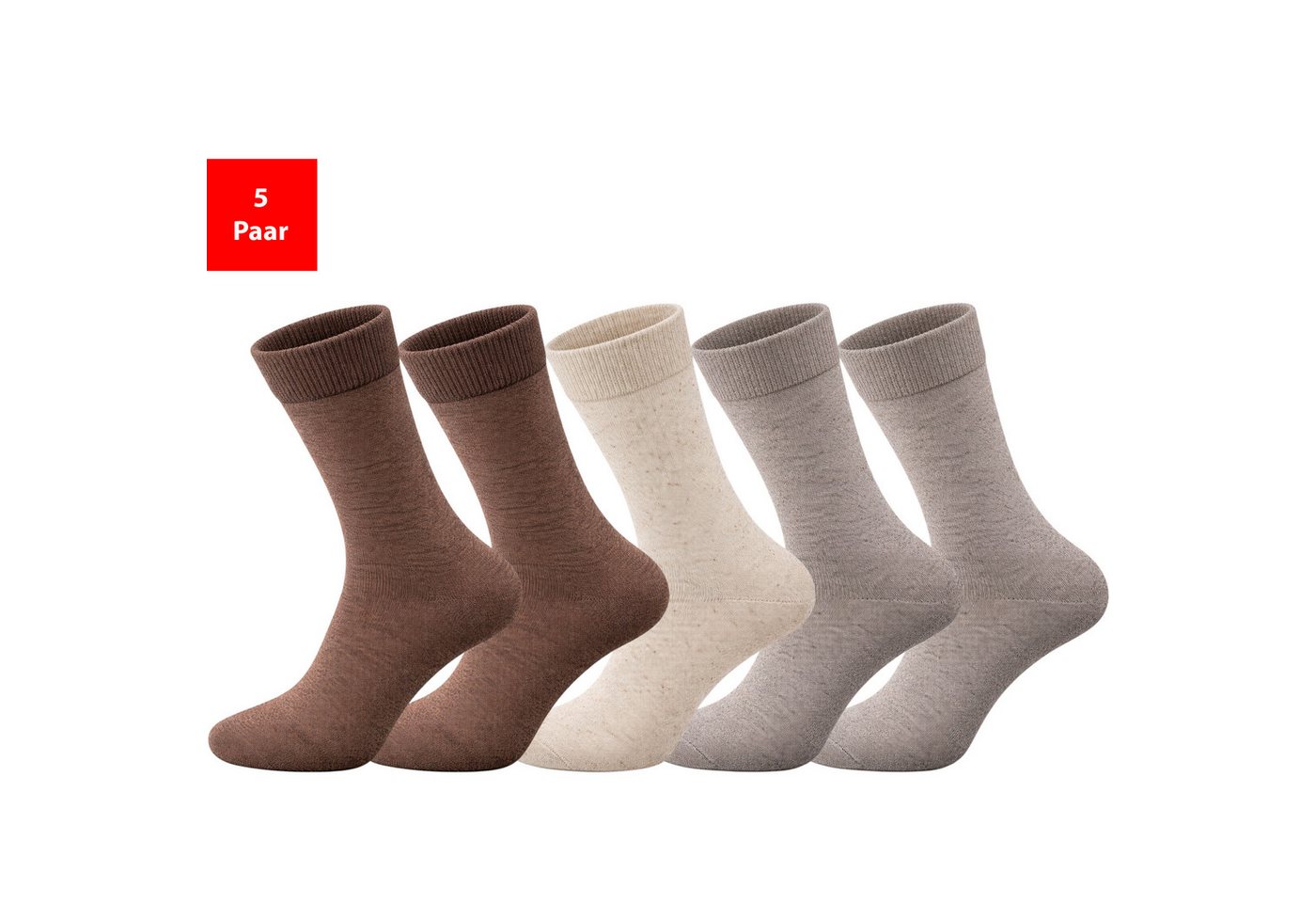 Fashionschmiede Businesssocken Business Socken Herren & Damen Premium Socken mit Komfortbund (Set, 5-Paar, 5 Paar) ohne Einschneiden, ohne Druckstellen