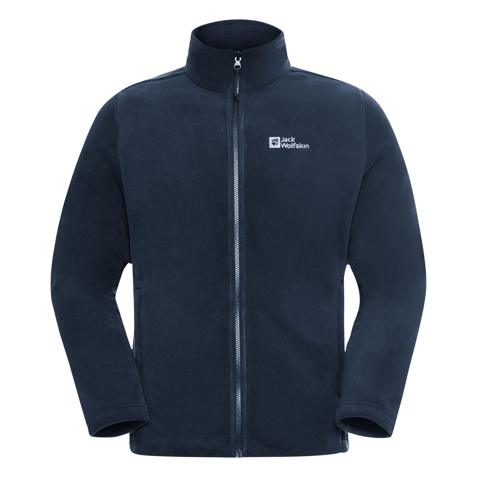 Jack Wolfskin Fleecejacke Fleecejacke Winterstein FZ M mit Markenlogo auf der Vorderseite