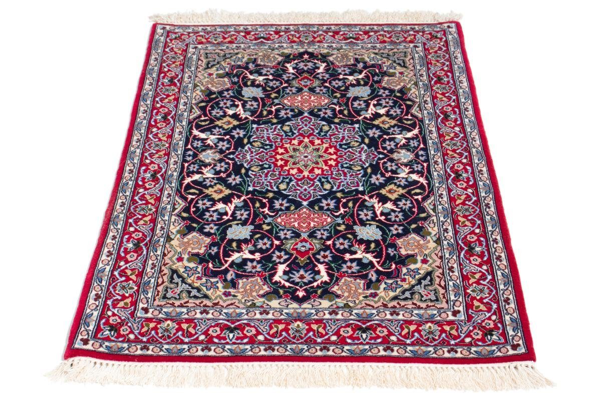 Orientteppich, mm Orientteppich 69x104 Nain Seidenkette Isfahan Handgeknüpfter rechteckig, Trading, Höhe: 6