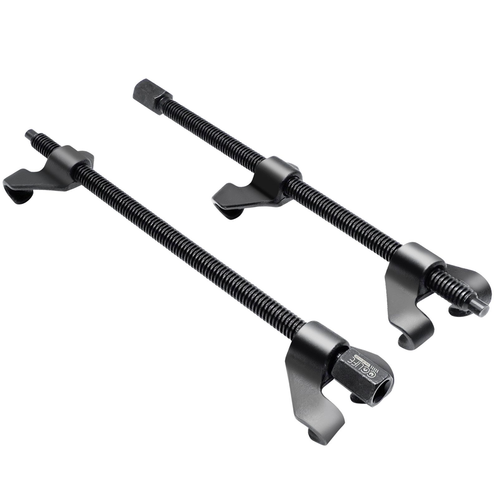 CCLIFE Montagewerkzeug 370mm Federspanner Set Tuning Tieferlegung 2tlg KFZ Montagespanner, B: 9.5 cm, L: 38 cm