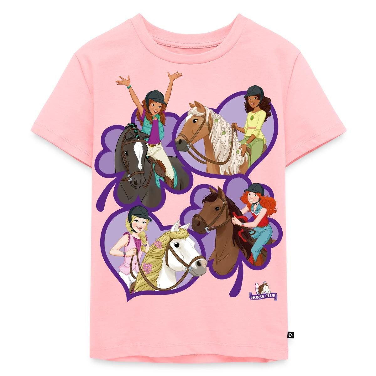 Spreadshirt T-Shirt Schleich Horse Club Sofia Lisa Hannah Sarah Herzen Kinder Premium T-Sh (1-tlg)
