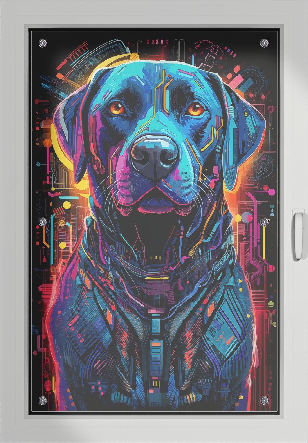 Sonnenschutz Cyber-Labrador