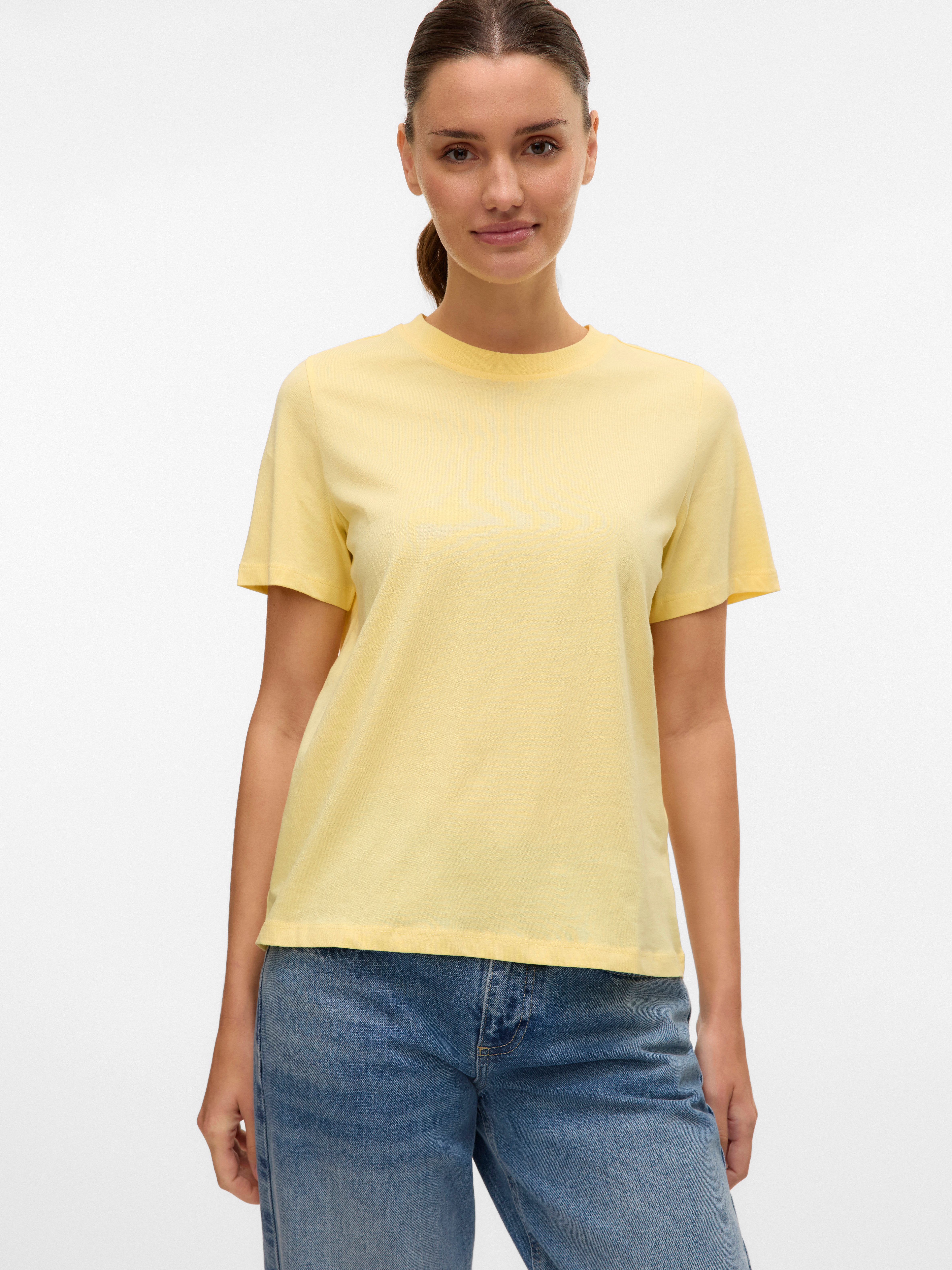 Vero Moda Kurzarmshirt VMPAULINA SS T-SHIRT GA JRS NOOS Baumwolle, regular günstig online kaufen