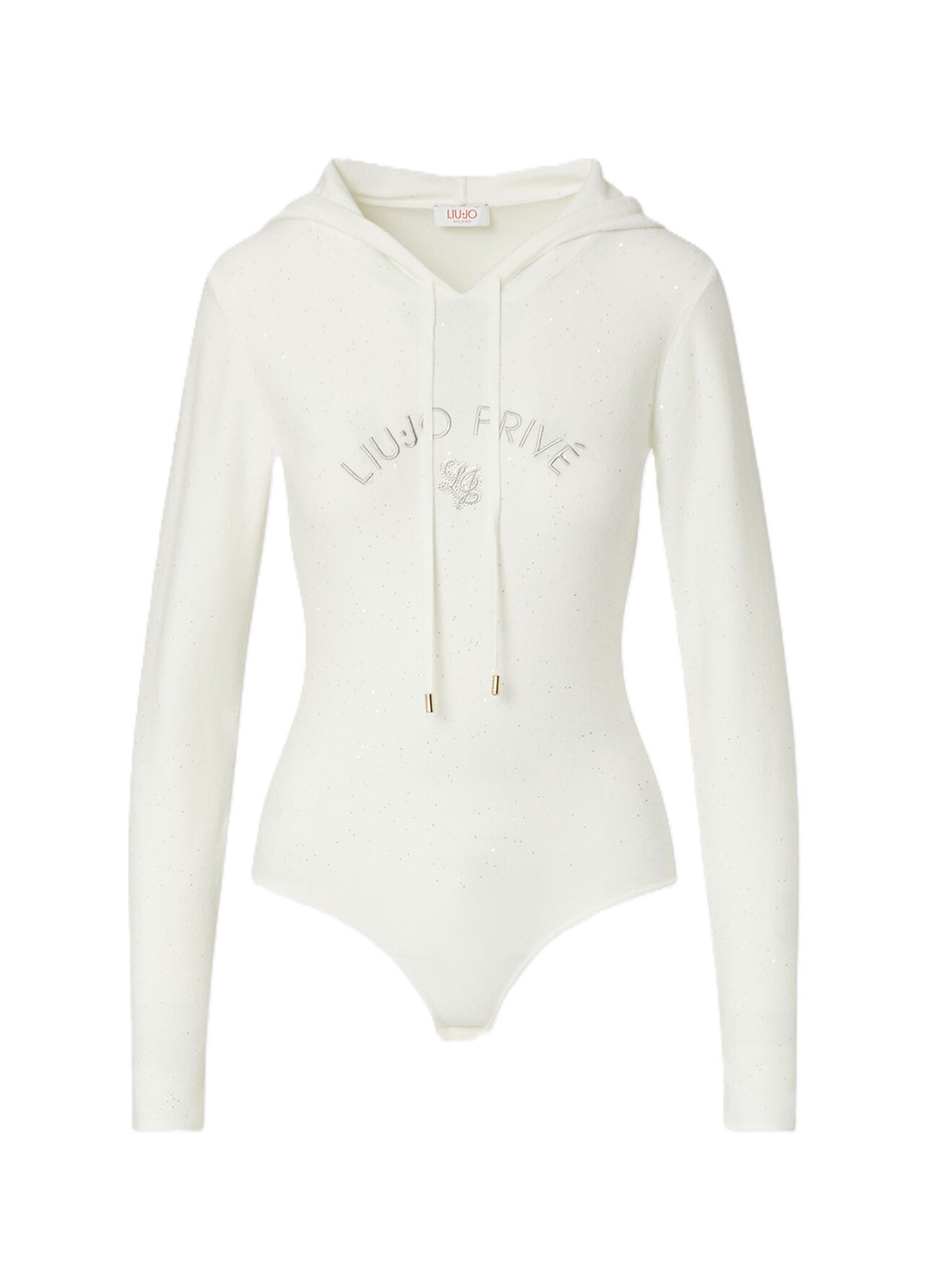Liu Jo Langarmbody ECS BODY MAGLIA M/L - Strickbody mit Kapuze - Damen Body
