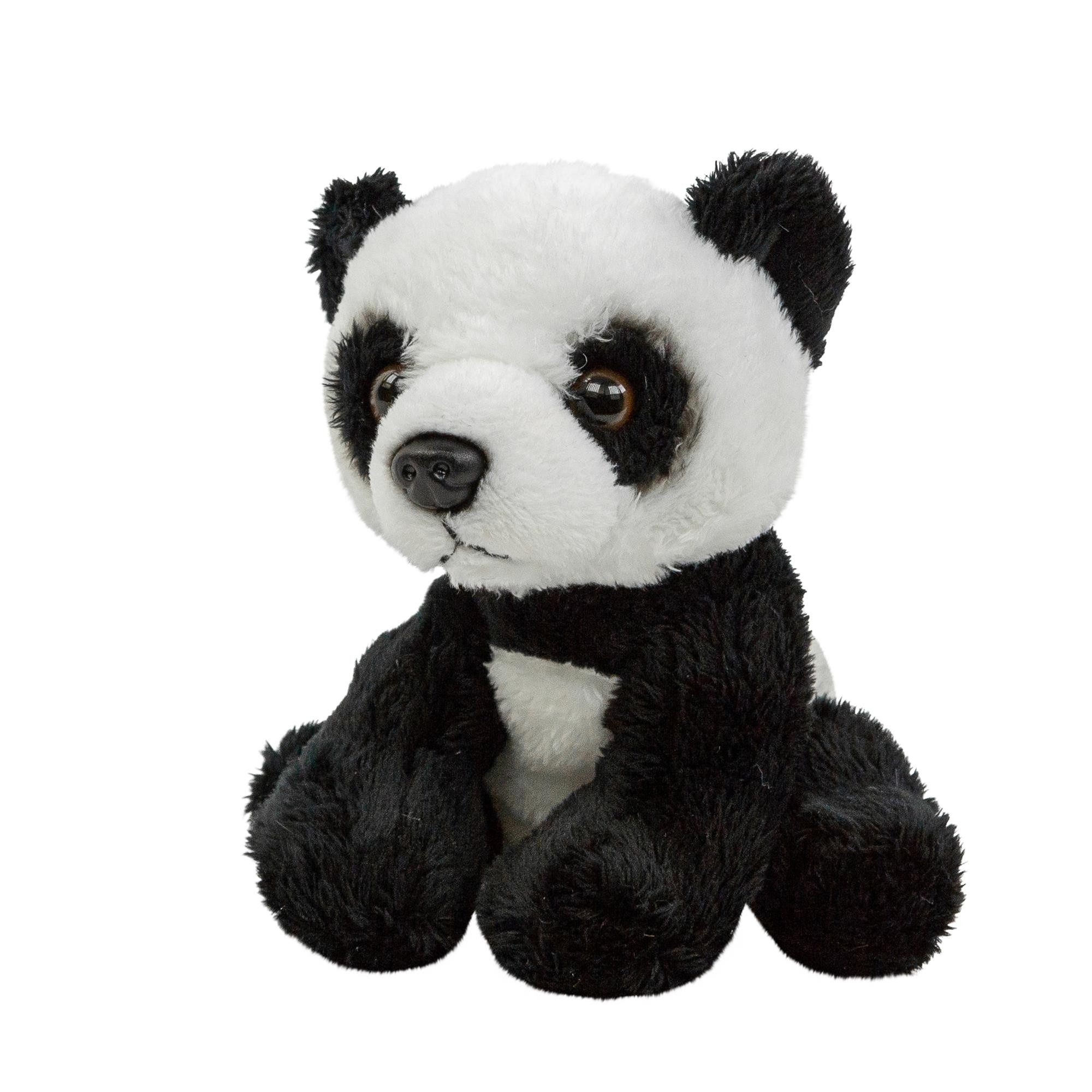 Teddys Rothenburg Kuscheltier Pandabär klein 15 cm sitzend schwarz-weiß