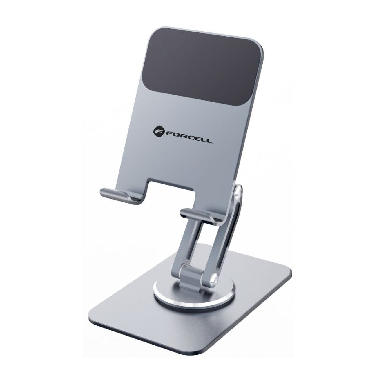Forcell Handy-Halterung Fold Stand 2, (bis 8 Zoll, Einzelartikel, 360° drehbarer, faltbarer Aluminium-Tischhalter)