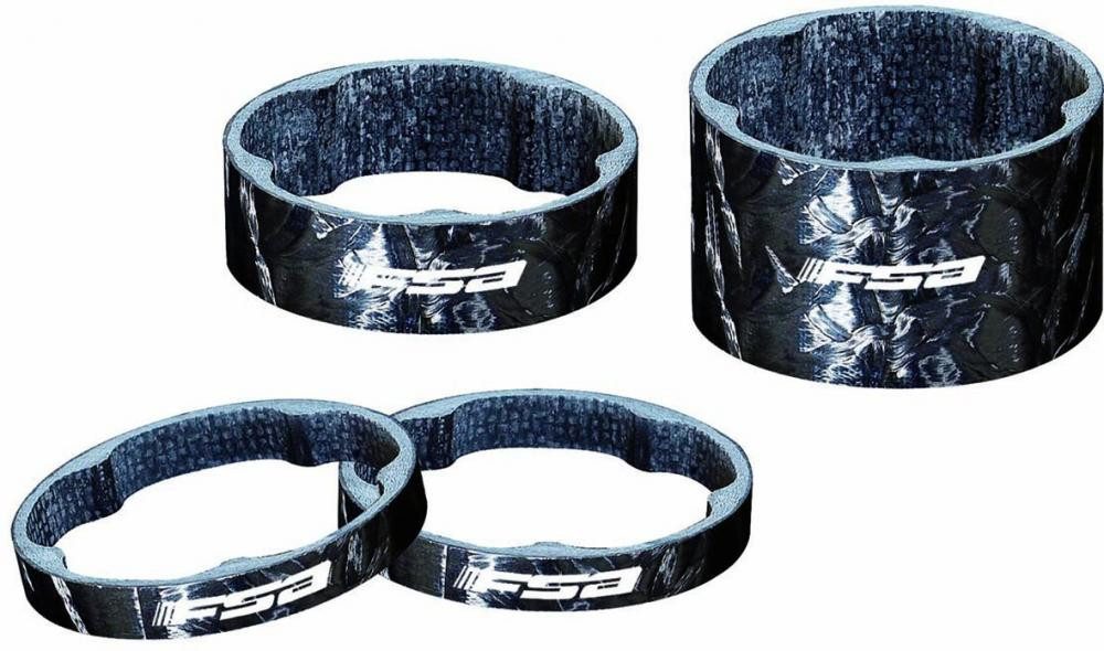 FSA Fahrradlenker FSA Carbon Spacer 1 1/8" x 20mm  Leichter Steuersatz-Abstandshalter a