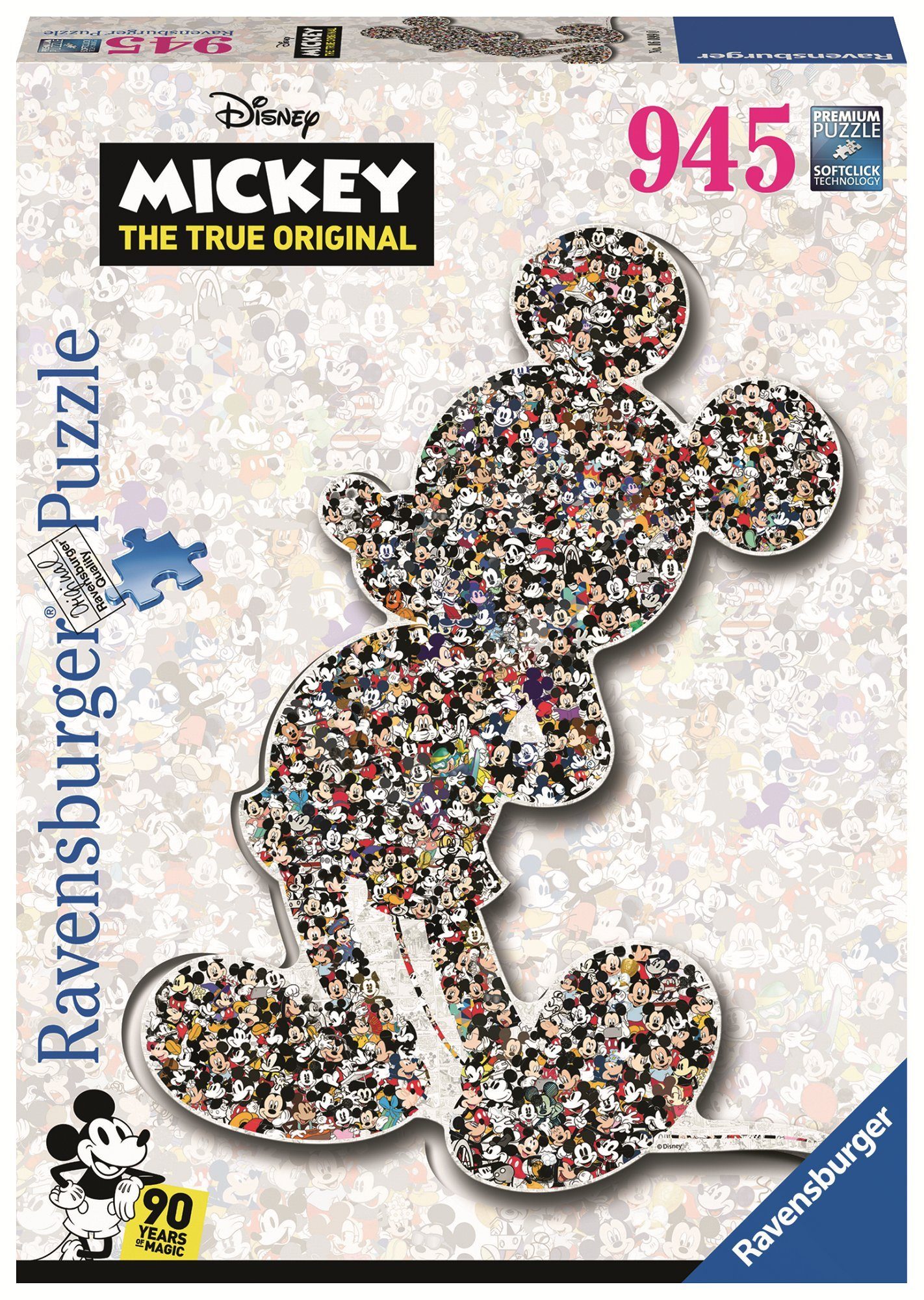 Ravensburger Puzzle Shaped Mickey 945 Teile Silhouette Puzzle, 945 Puzzleteile, Made in Europe