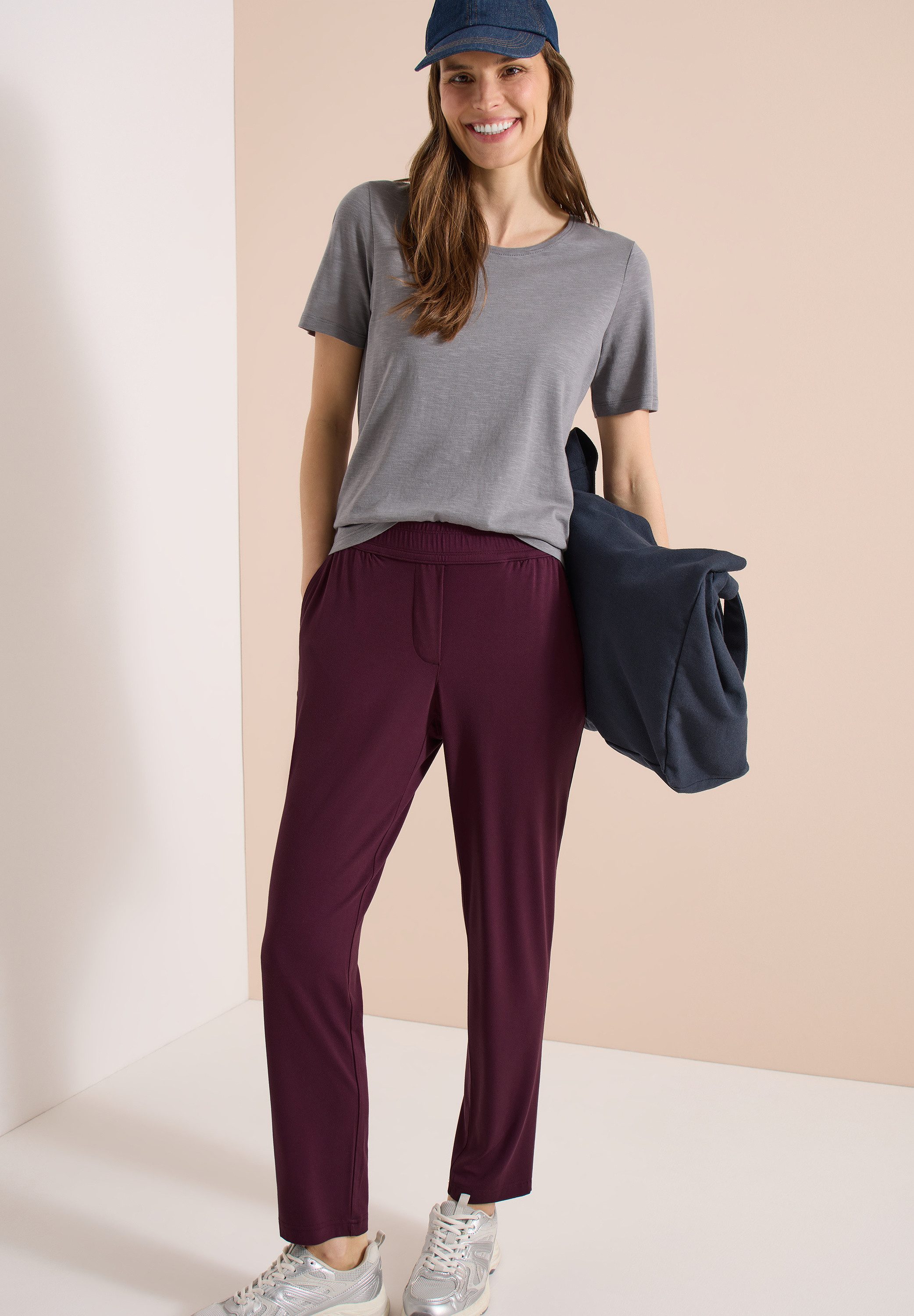 CECIL Jogger Pants Middle Waist