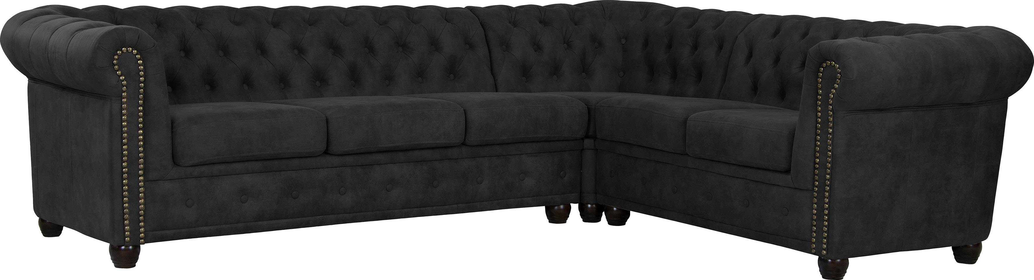 Home affaire Chesterfield-Sofa Rysum L-Form, Chesterfield-Optik, günstig online kaufen