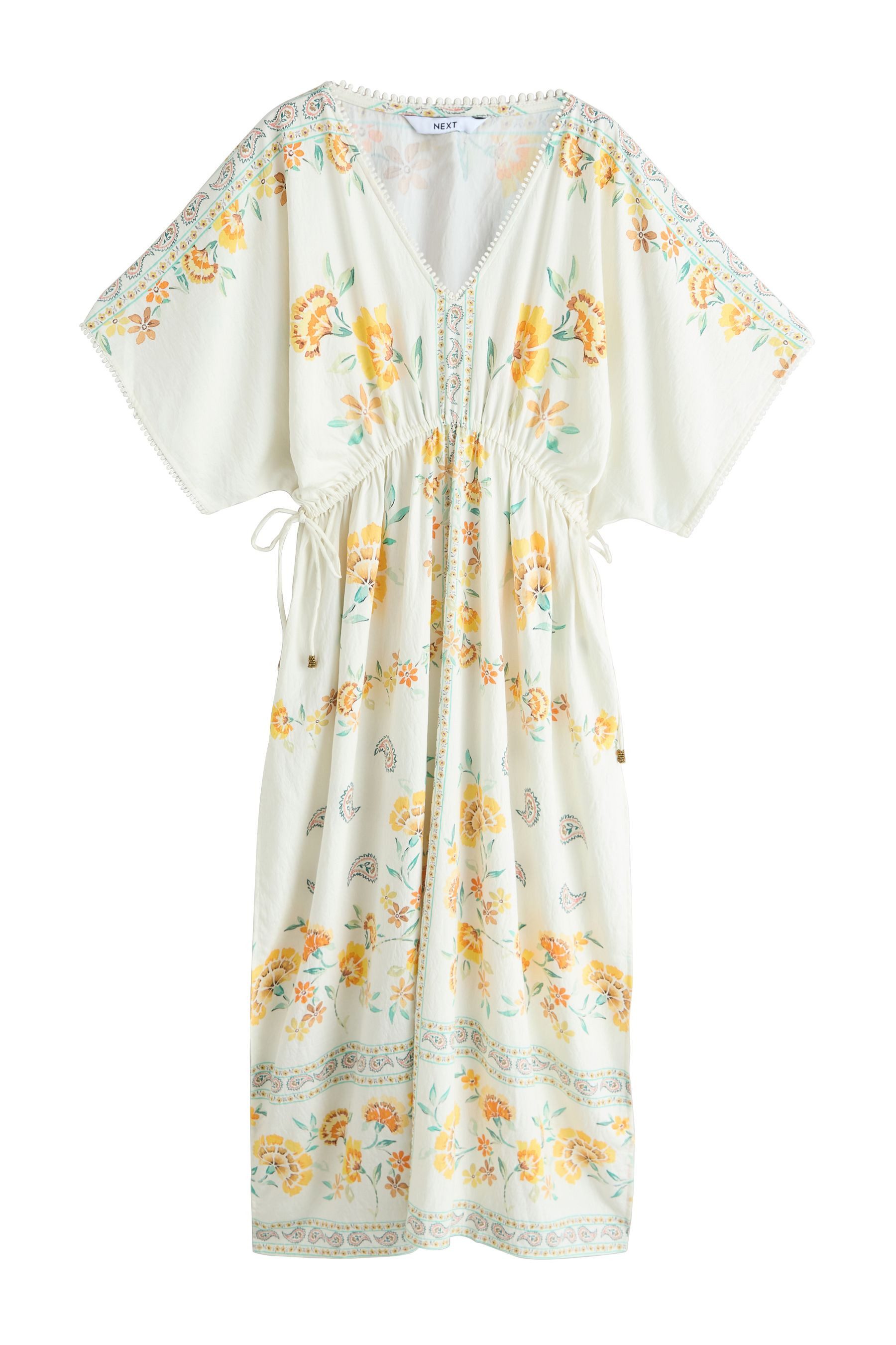 Next Kaftan Maxi-Kaftan mit Blume-Print (1-tlg)