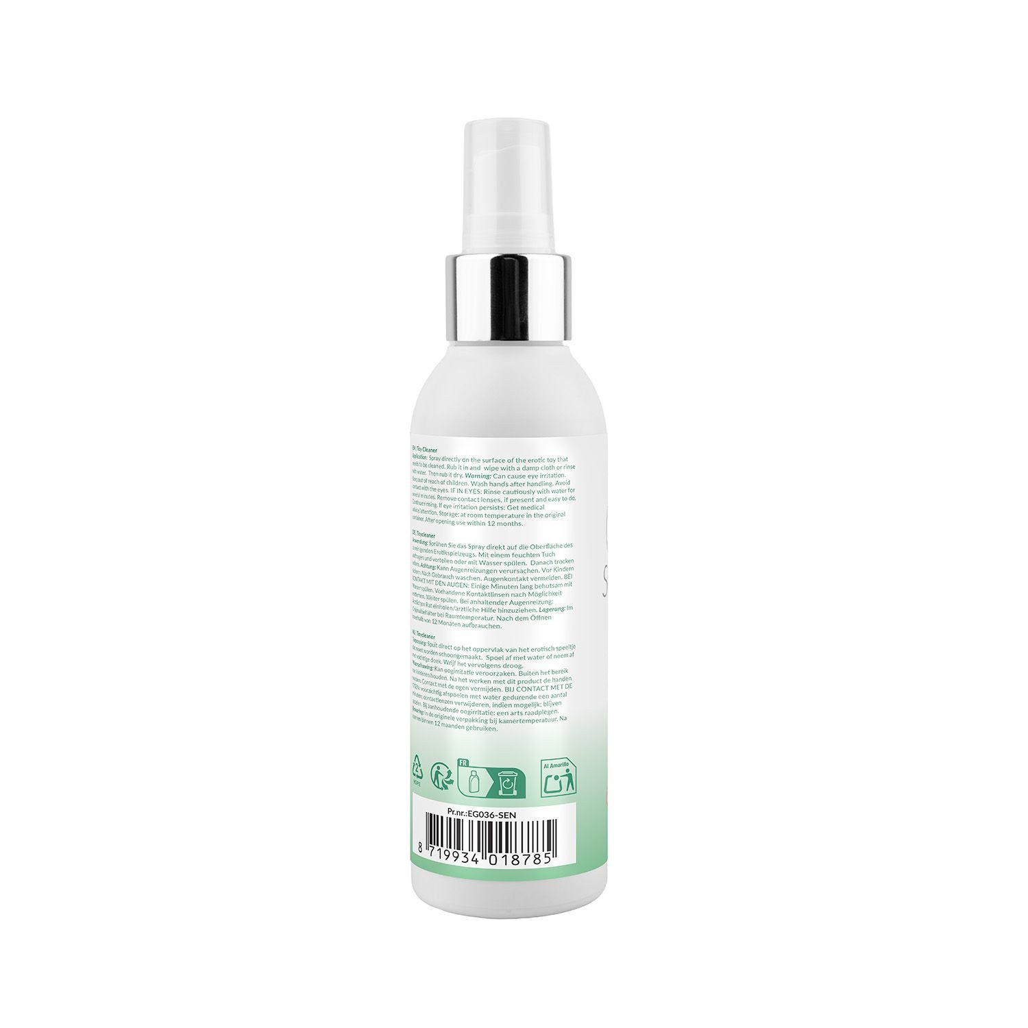 EasyGlide Intimreinigungsmittel Sensitiver Spielzeugreiniger - 150 ml Frei von Alkohol - Durchsichtig