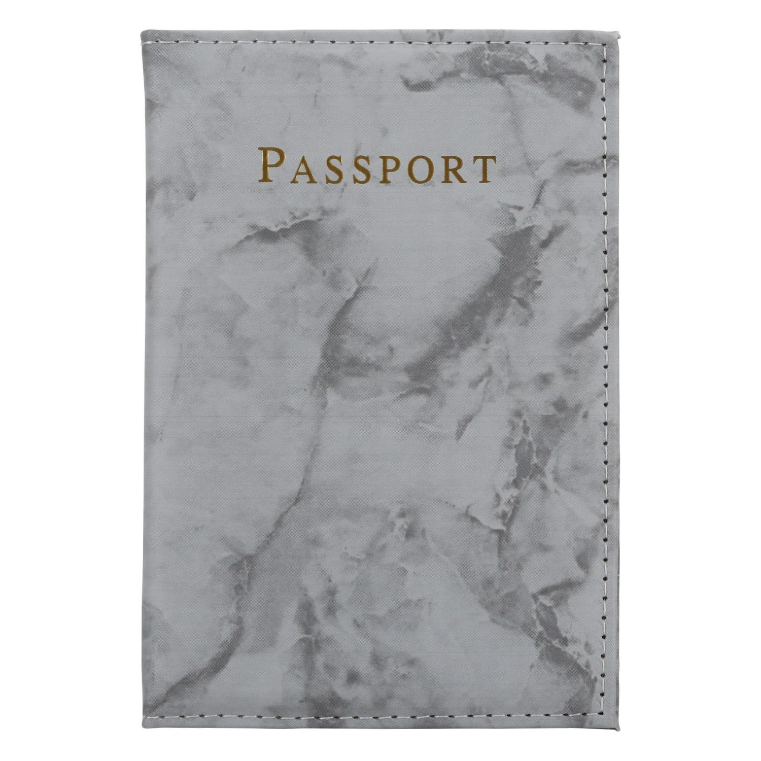 Cadorabo Handyhülle, Reisepass Hülle - Karten Hülle aus Kunstleder - 2-teiliges Taschen Set