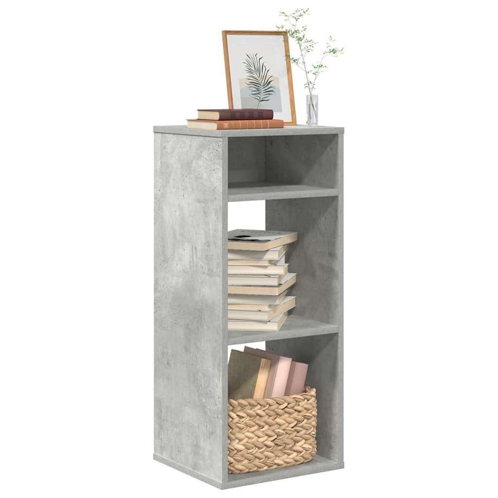 vidaXL Bücherregal Bücherregal Betongrau 34x31x80 cm Holzwerkstoff, 1-tlg.