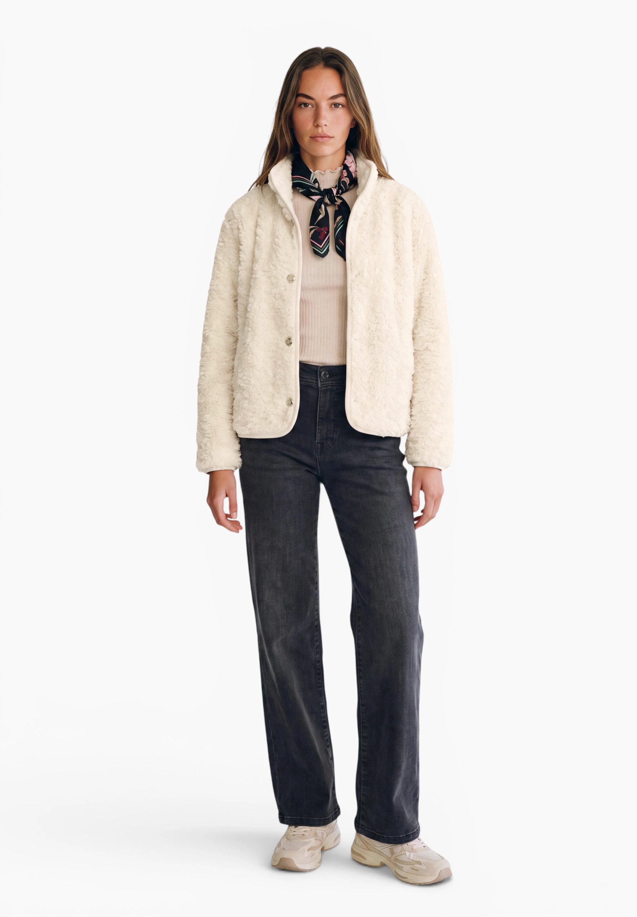 STREET ONE STUDIO Fellimitatjacke aus Lammfell-Imitat