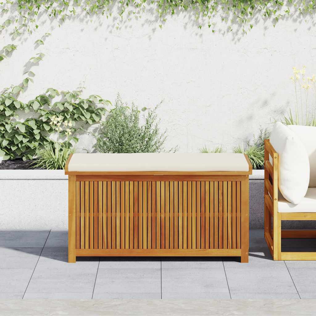 vidaXL Gartenbox Outdoor-Kissenbox 113x50x60,5 cm Massivholz