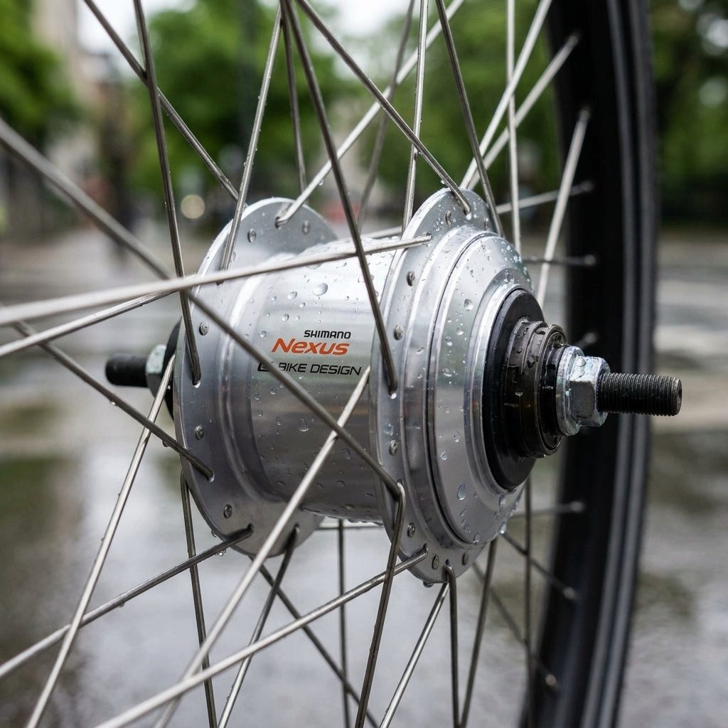 Shimano Laufrad SHIMANO Getriebenabe NEXUS SG-C7000-5V - 7000-5, Silber 36 Loch