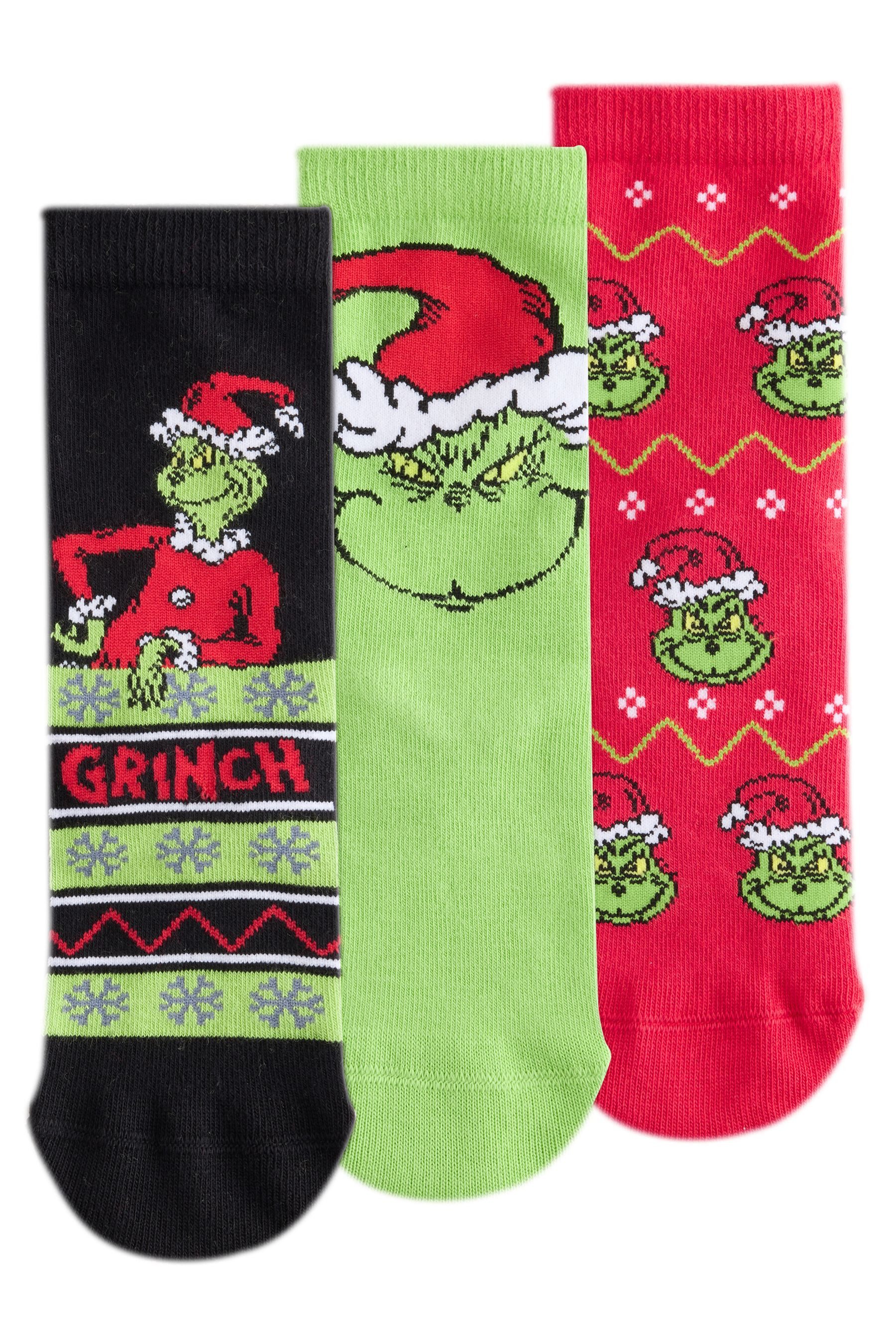 Next Basicsocken Lizenzierte Weihnachts-Socken mit hohem (3-Paar)