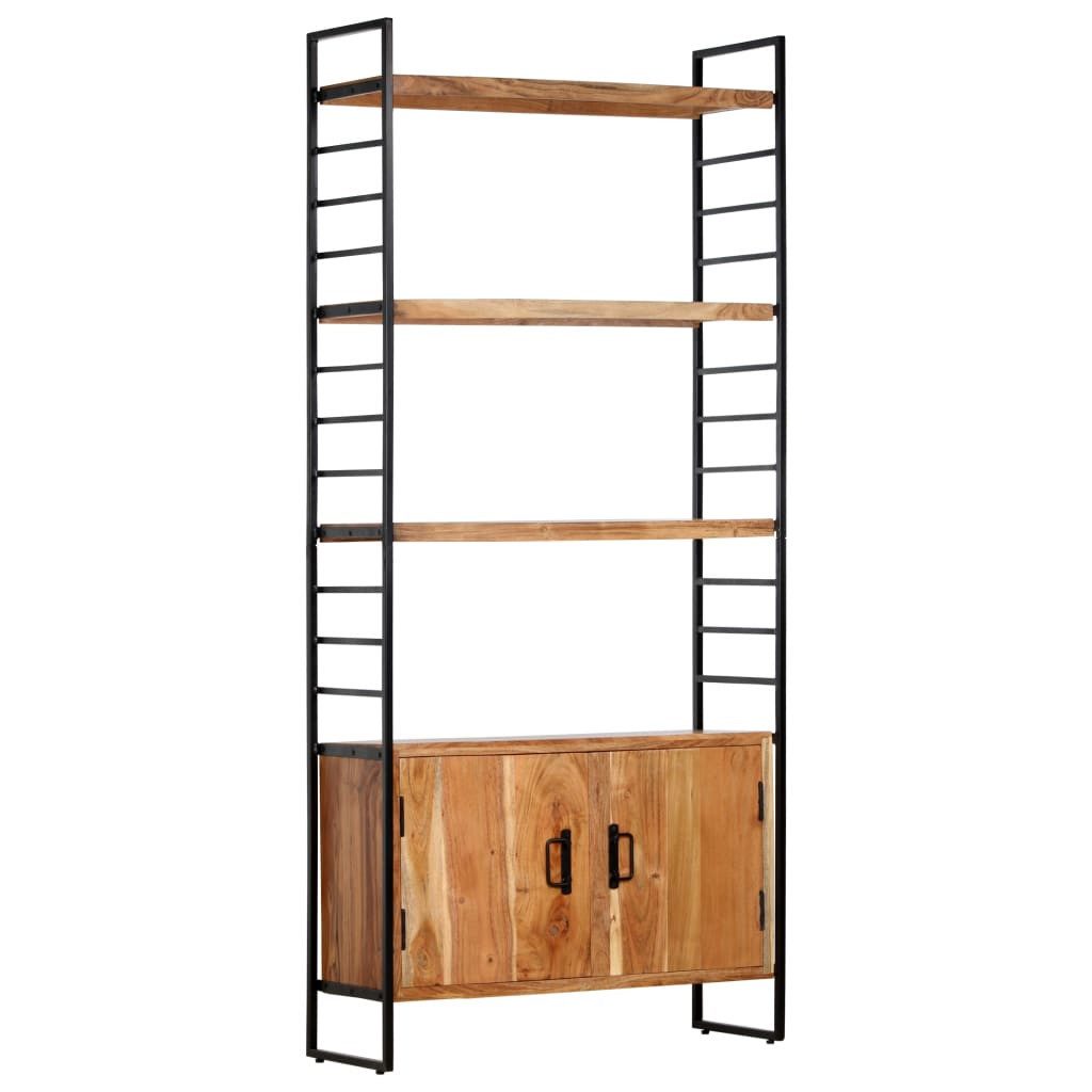 vidaXL Bücherregal NA Bücherregal Standregal Industriedesign 4 Ebenen 80x30x180 cm Massiv