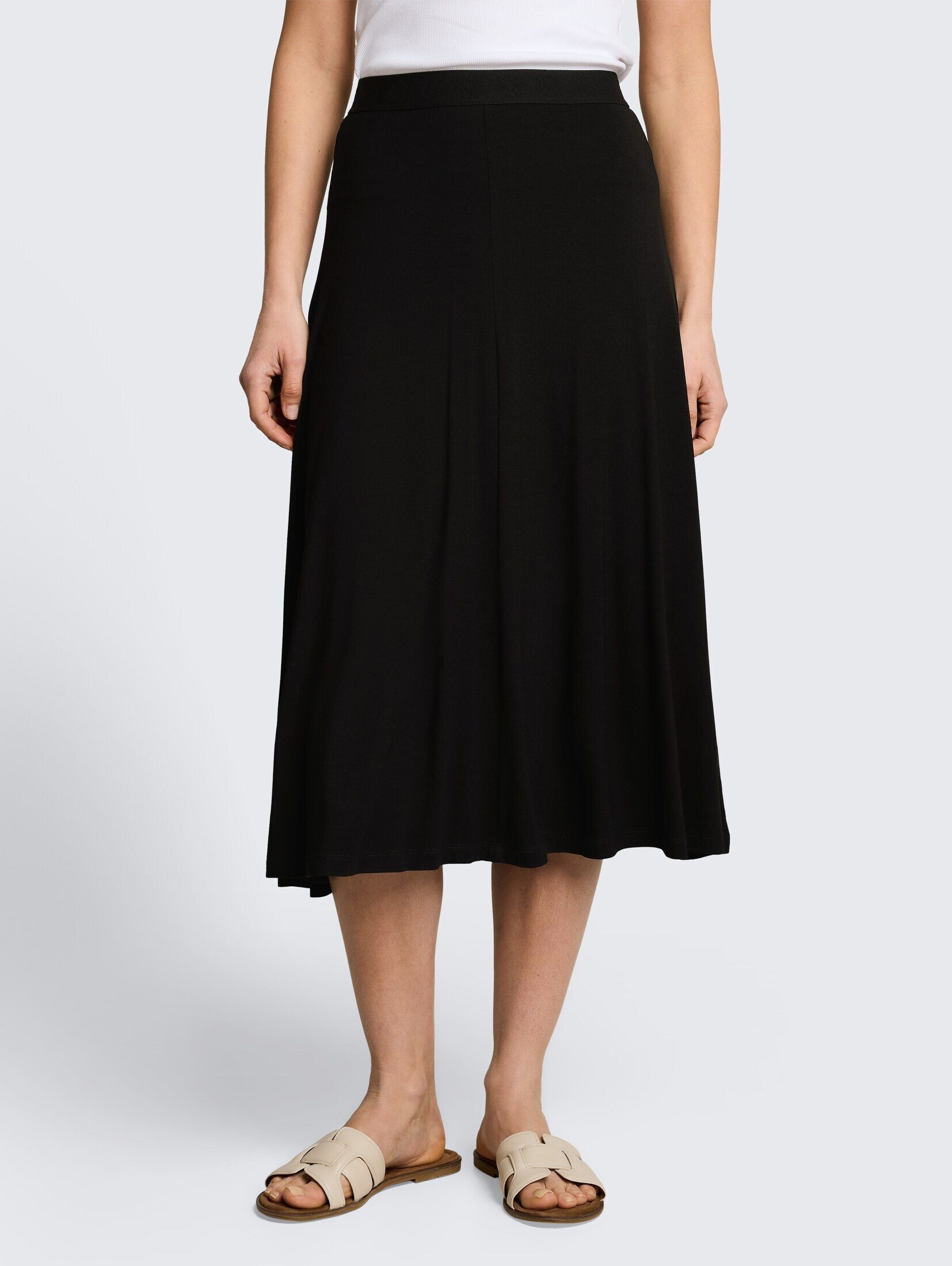 TOM TAILOR Sommerrock Röcke Jersey Midi-Rock