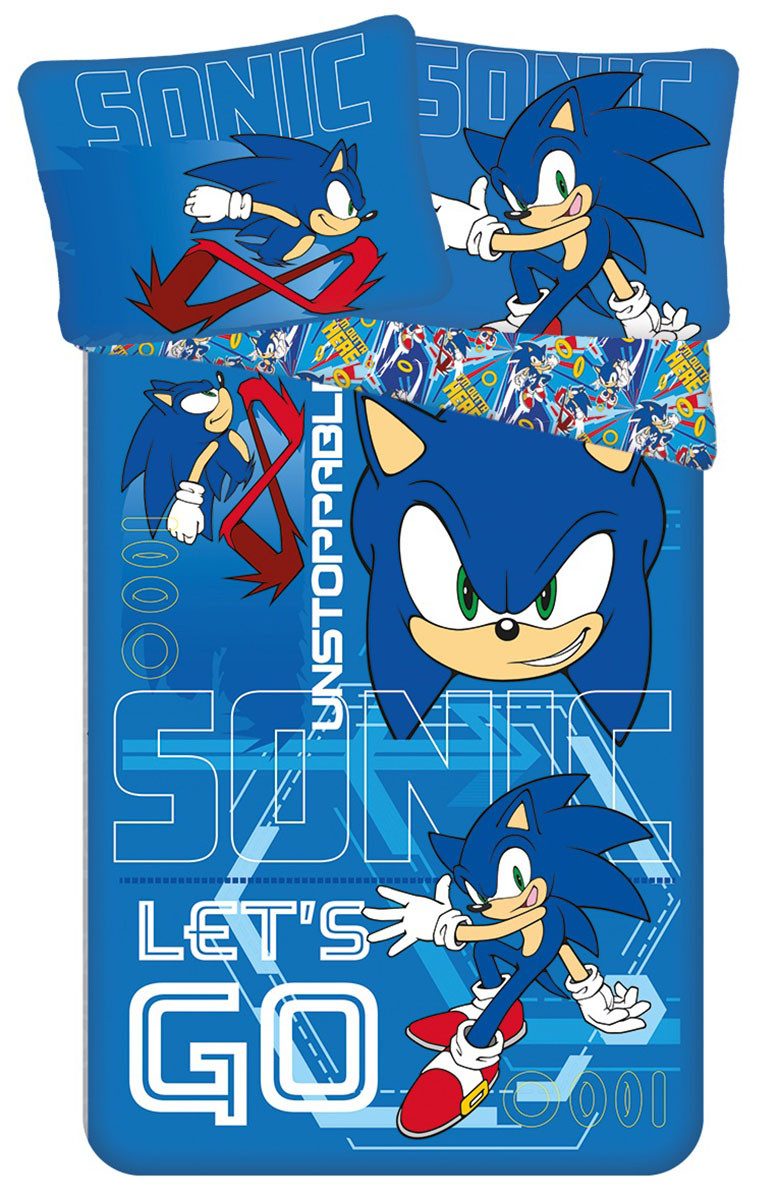 Jerry Fabrics Bettwäsche Sonic the Hedgehog Bettwäsche „Let’s Go!” Fanartik günstig online kaufen